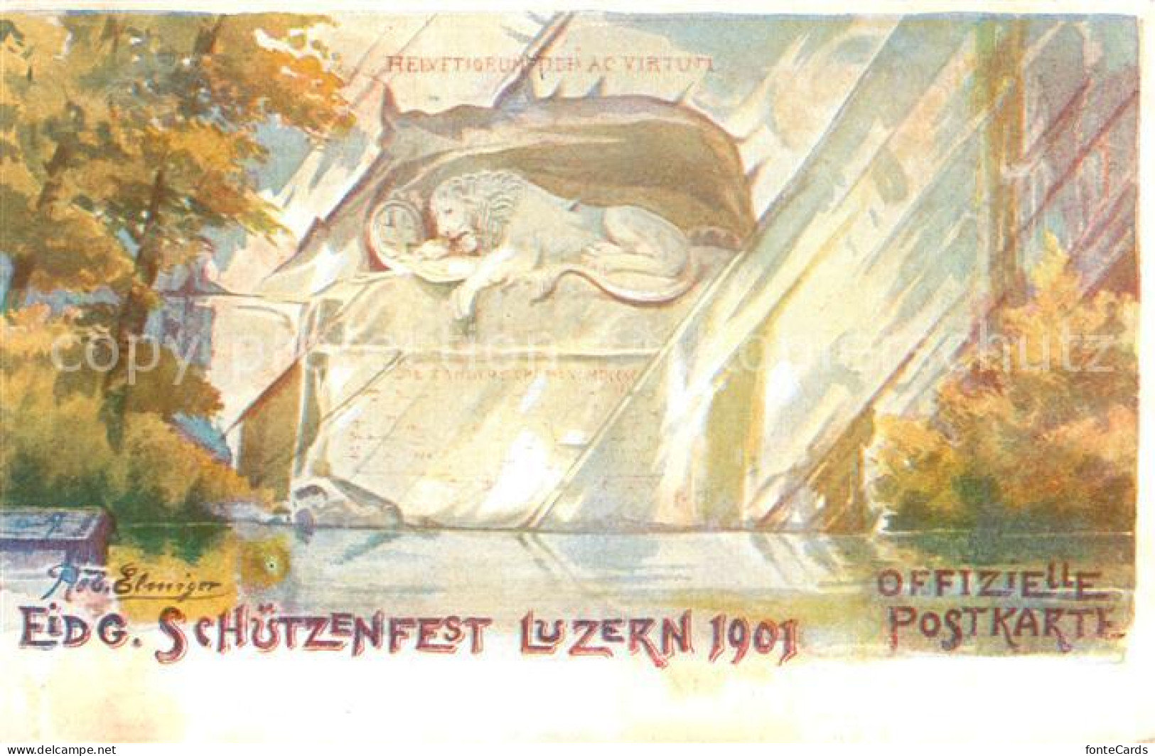 13757429 Luzern  LU Eidg Schuetzenfest Luzern 1901  - Altri & Non Classificati