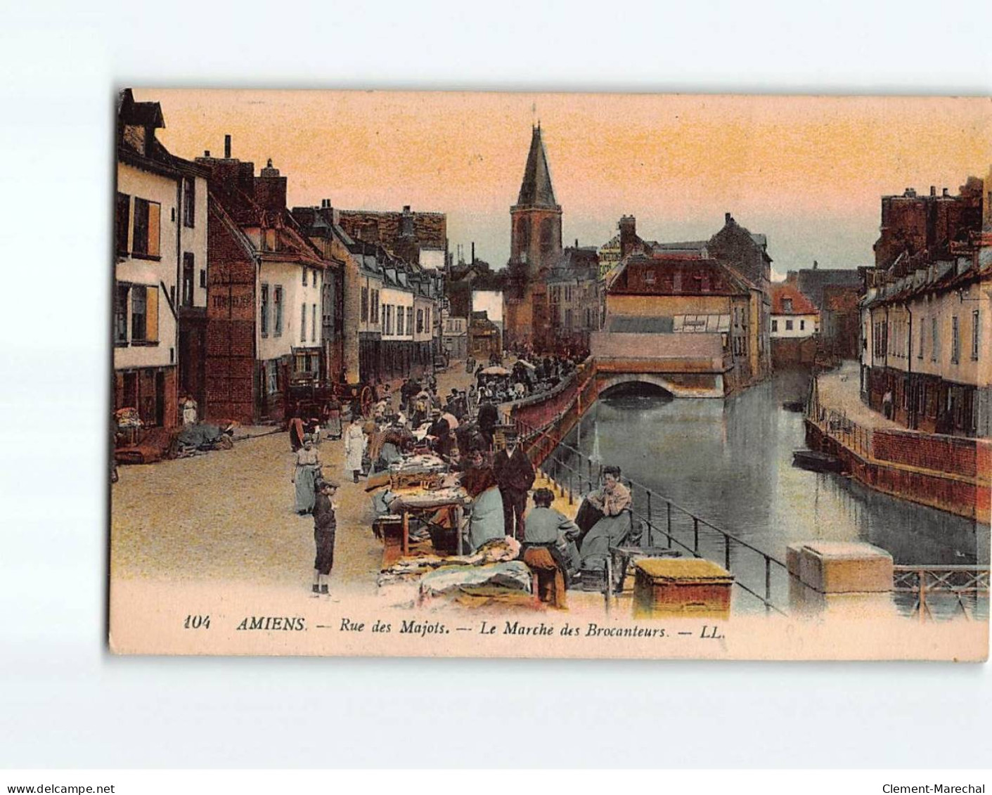 AMIENS : Rue Des Majots, Le Marché Des Brocanteurs - Très Bon état - Amiens