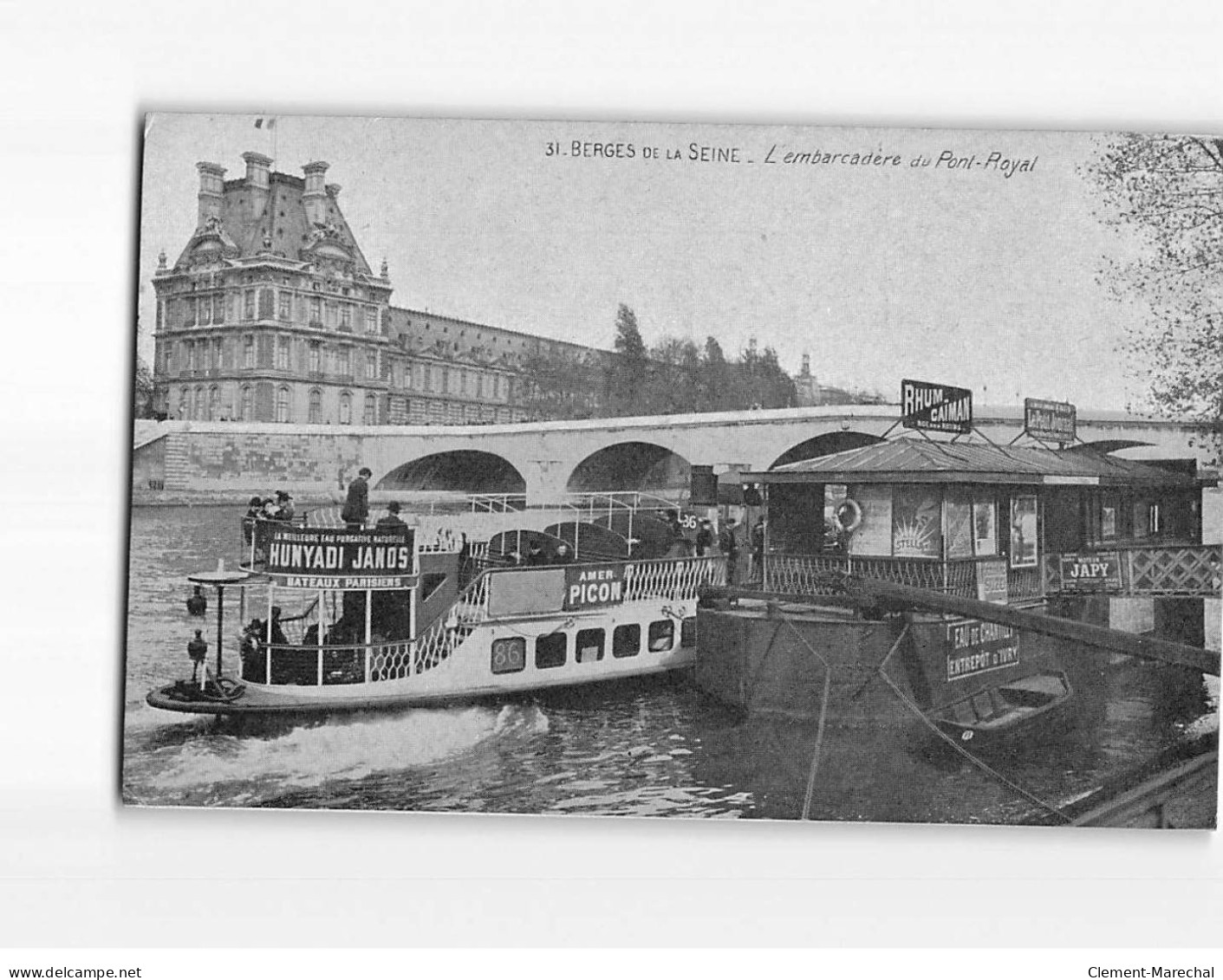 PARIS : L'Embarcadère Du Pont Royal - état - Bruggen