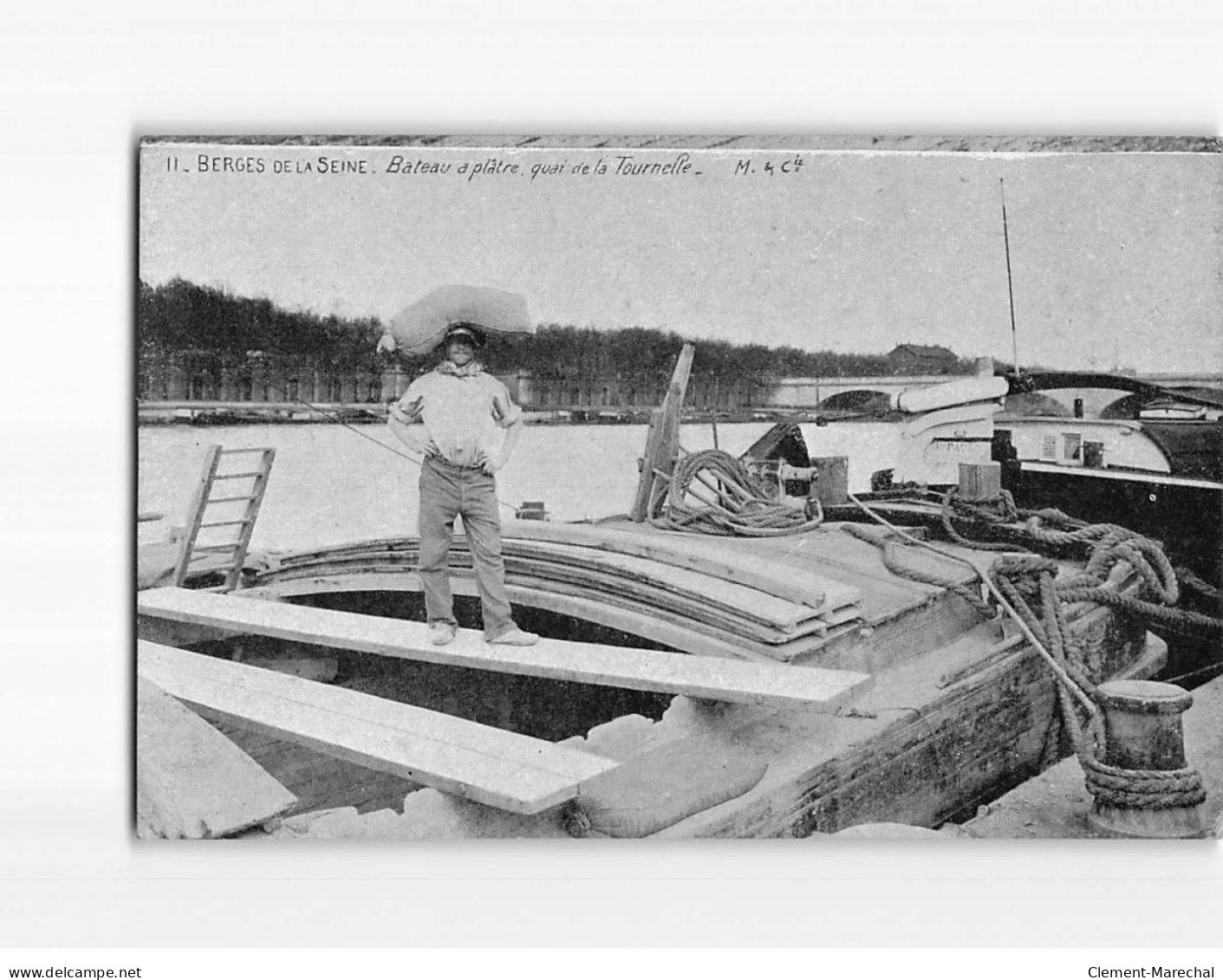 PARIS : Berges De La Seine, Bateau à Plâtre, Quai De La Tournelle - état - Andere & Zonder Classificatie