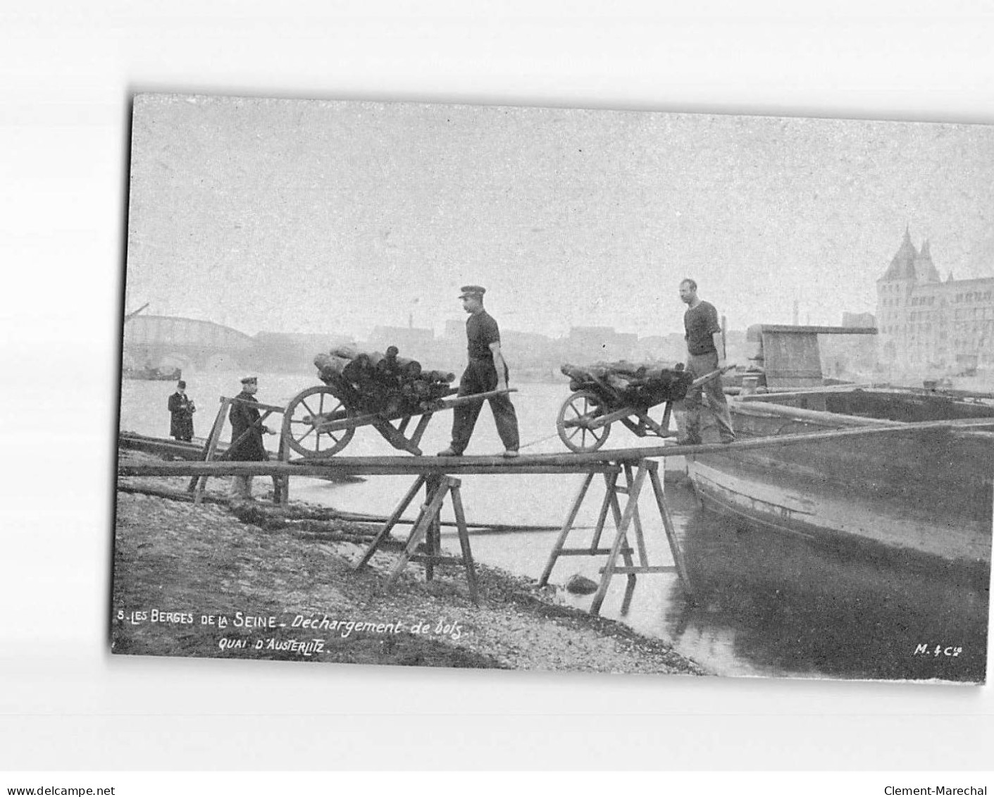 PARIS : Berges De La Seine, Déchargement Du Bois, Quai D'Austerlitz - état - Andere & Zonder Classificatie