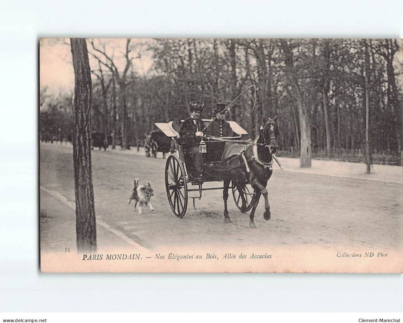 PARIS : Nos élégantes Au Bois, Allée Des Acacias - Très Bon état - Autres & Non Classés