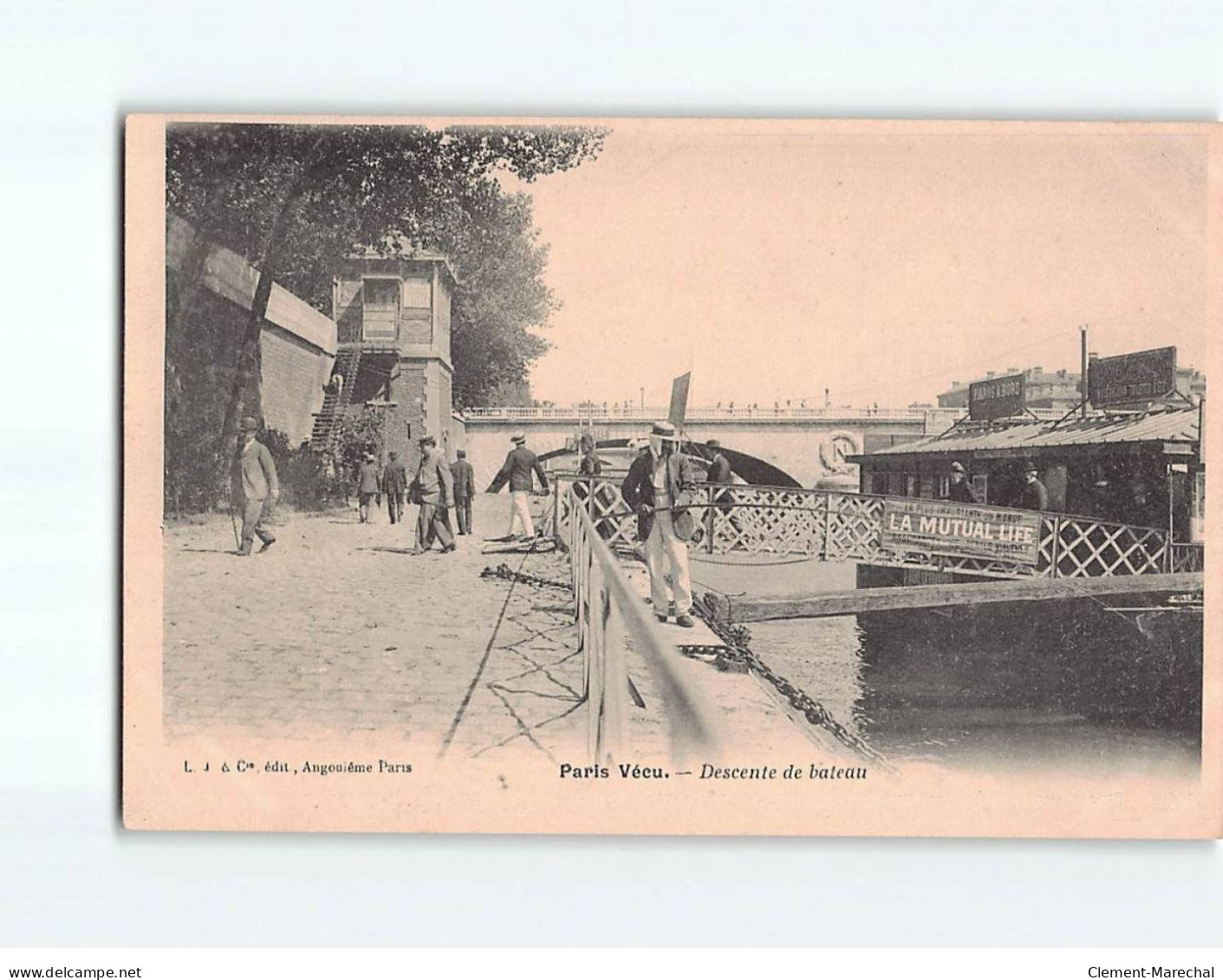 PARIS : Descente De Bateau - Très Bon état - Other & Unclassified