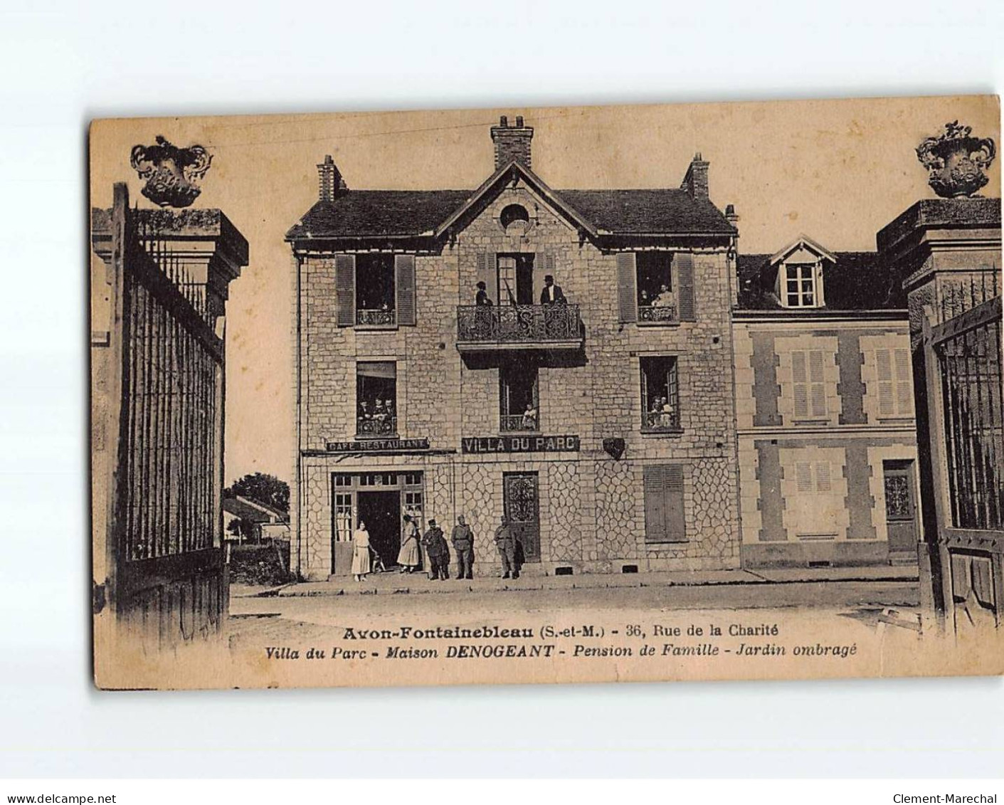 AVON FONTAINEBLEAU : Rue De La Charité, Villa Du Parc, Maison Denogeant, Pension De Famille - état - Altri & Non Classificati