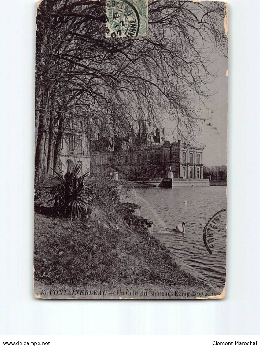 FONTAINEBLEAU : Un Coin Du Château, Etang Des Carnes - état - Fontainebleau