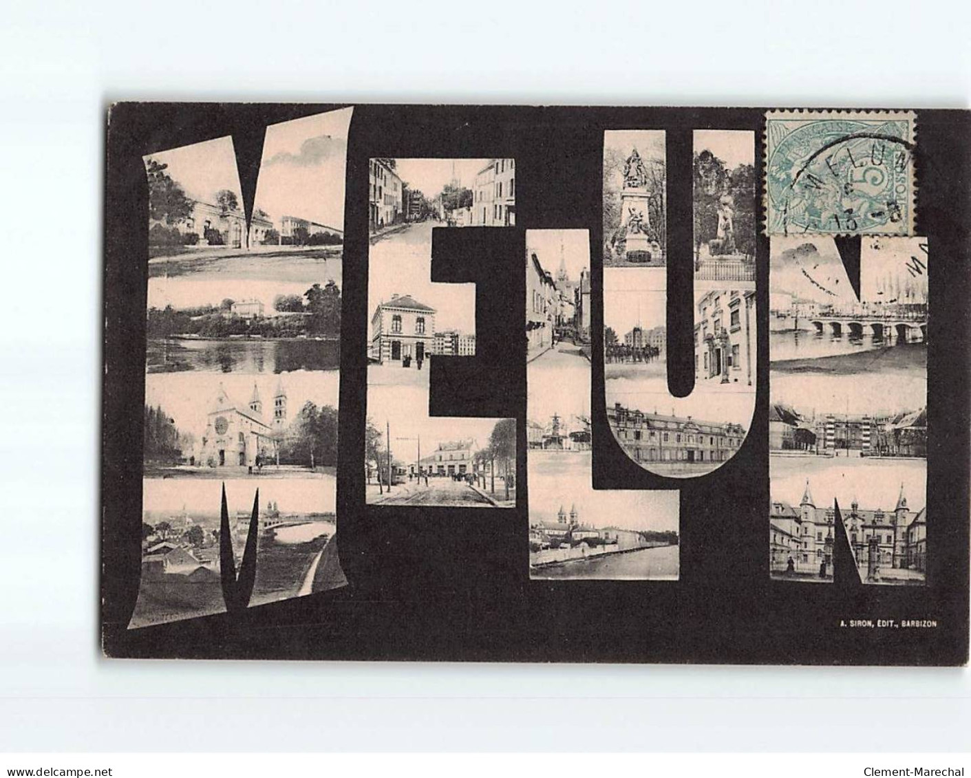 MELUN : Carte Souvenir - Très Bon état - Melun