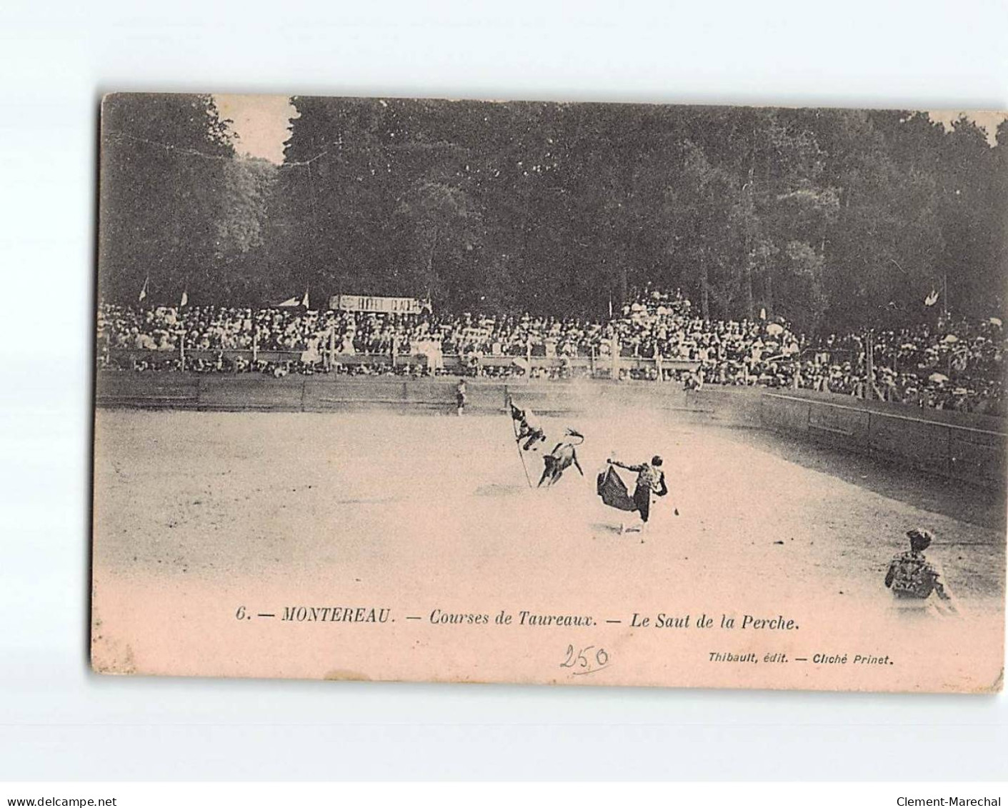 MONTEREAU : Courses De Taureaux, Le Saut De La Perche - état - Montereau