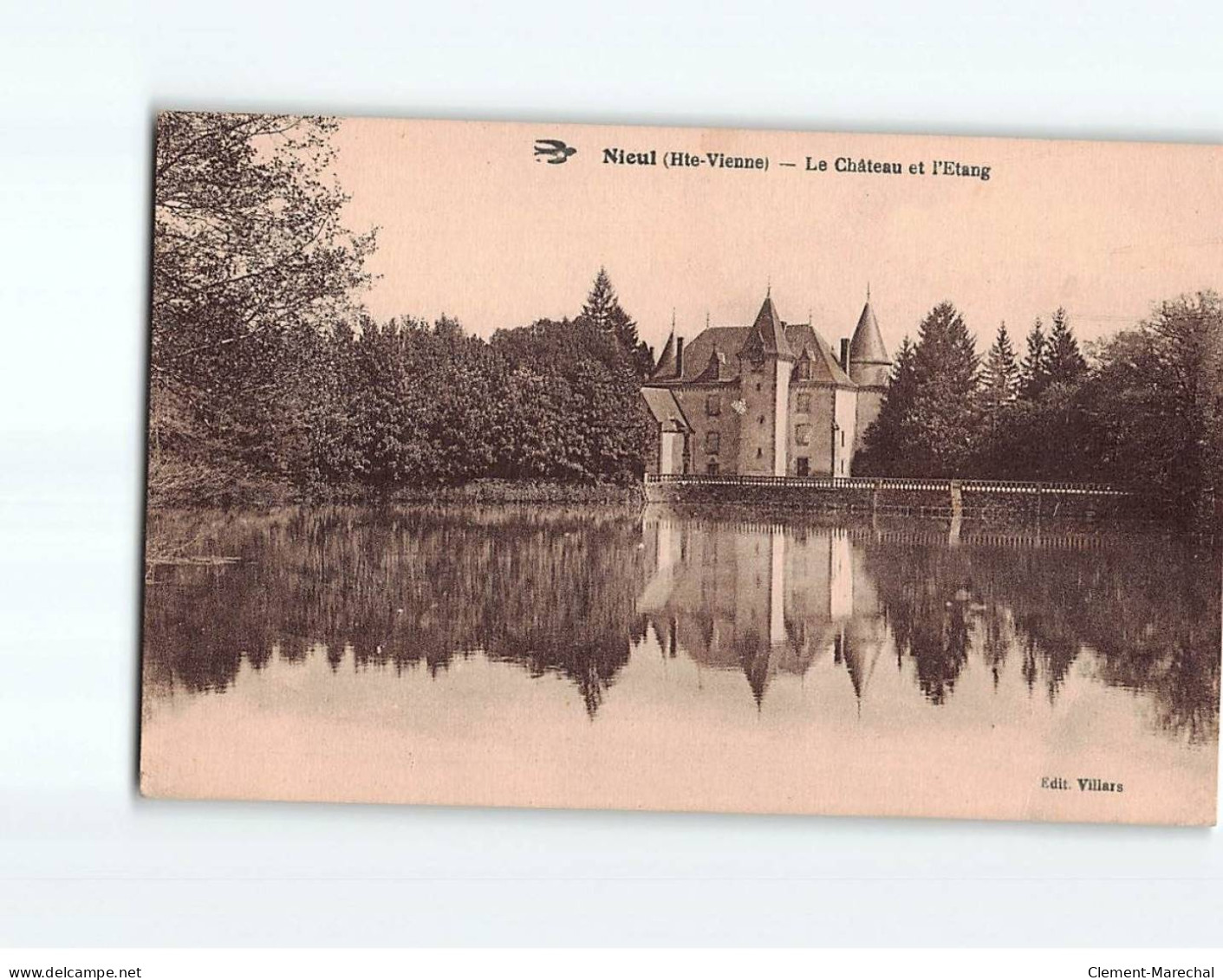 NIEUL : Le Château Et L'Etang - état - Nieul