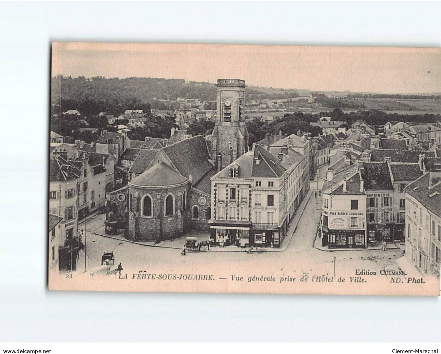 LA FERTE SOUS JOUARRE : Vue Générale Prise De L'Hôtel De Ville - état - La Ferte Sous Jouarre