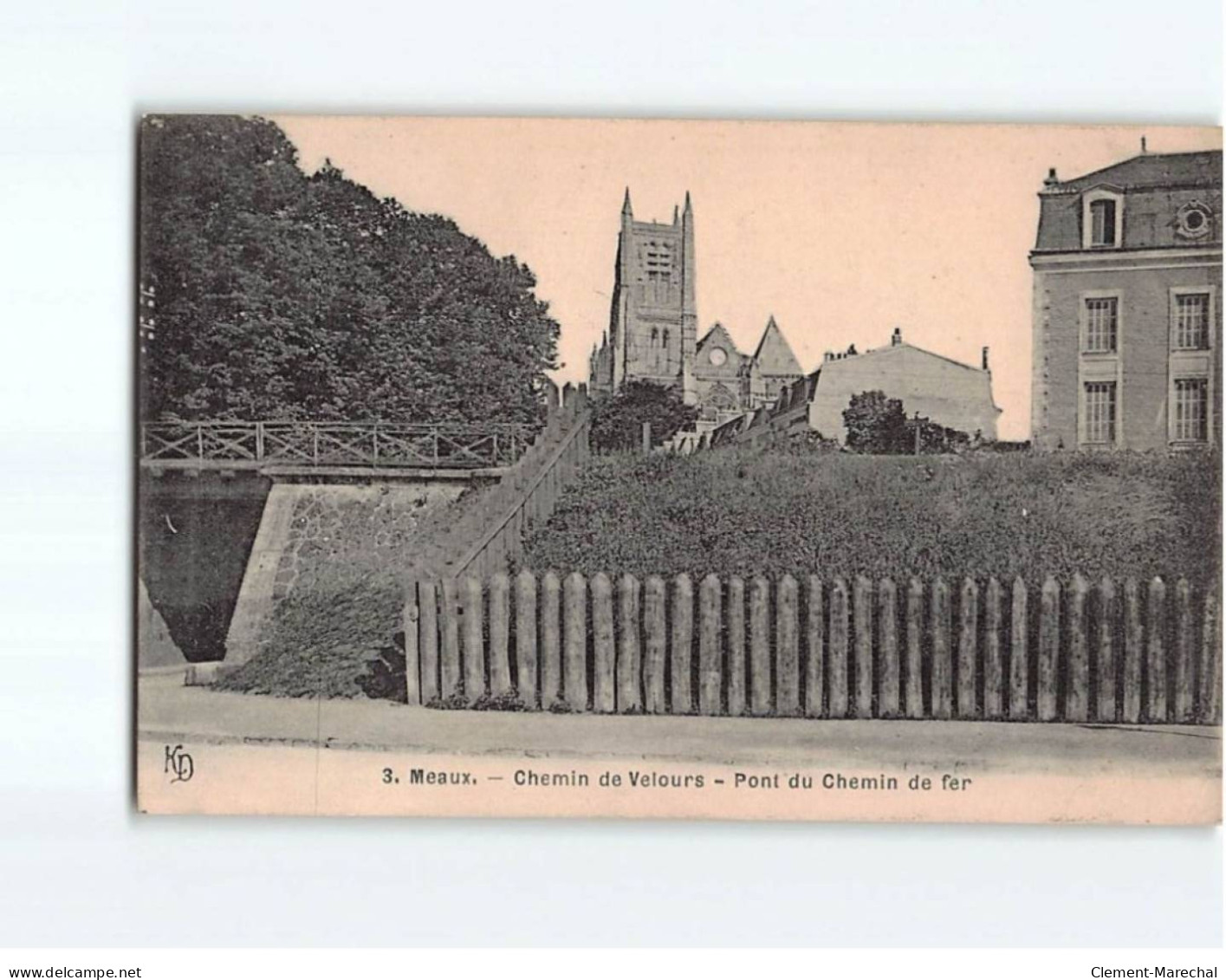 MEAUX : Chemin De Velours, Pont Du Chemin De Fer - état - Meaux