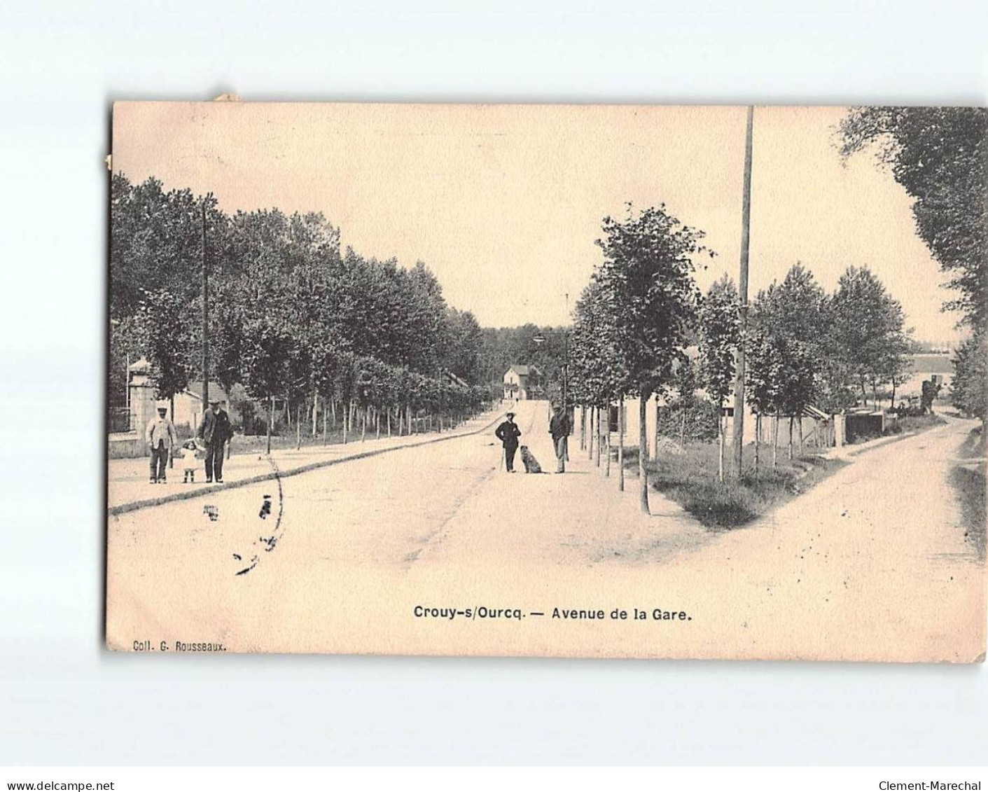 CROUY SUR OURCQ : Avenue De La Gare - état - Autres & Non Classés