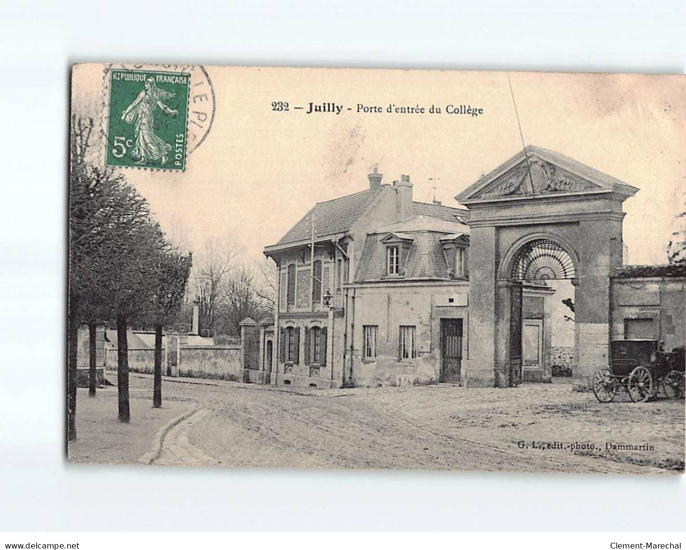 JUILLY : Porte D'entrée Du Collège - état - Other & Unclassified