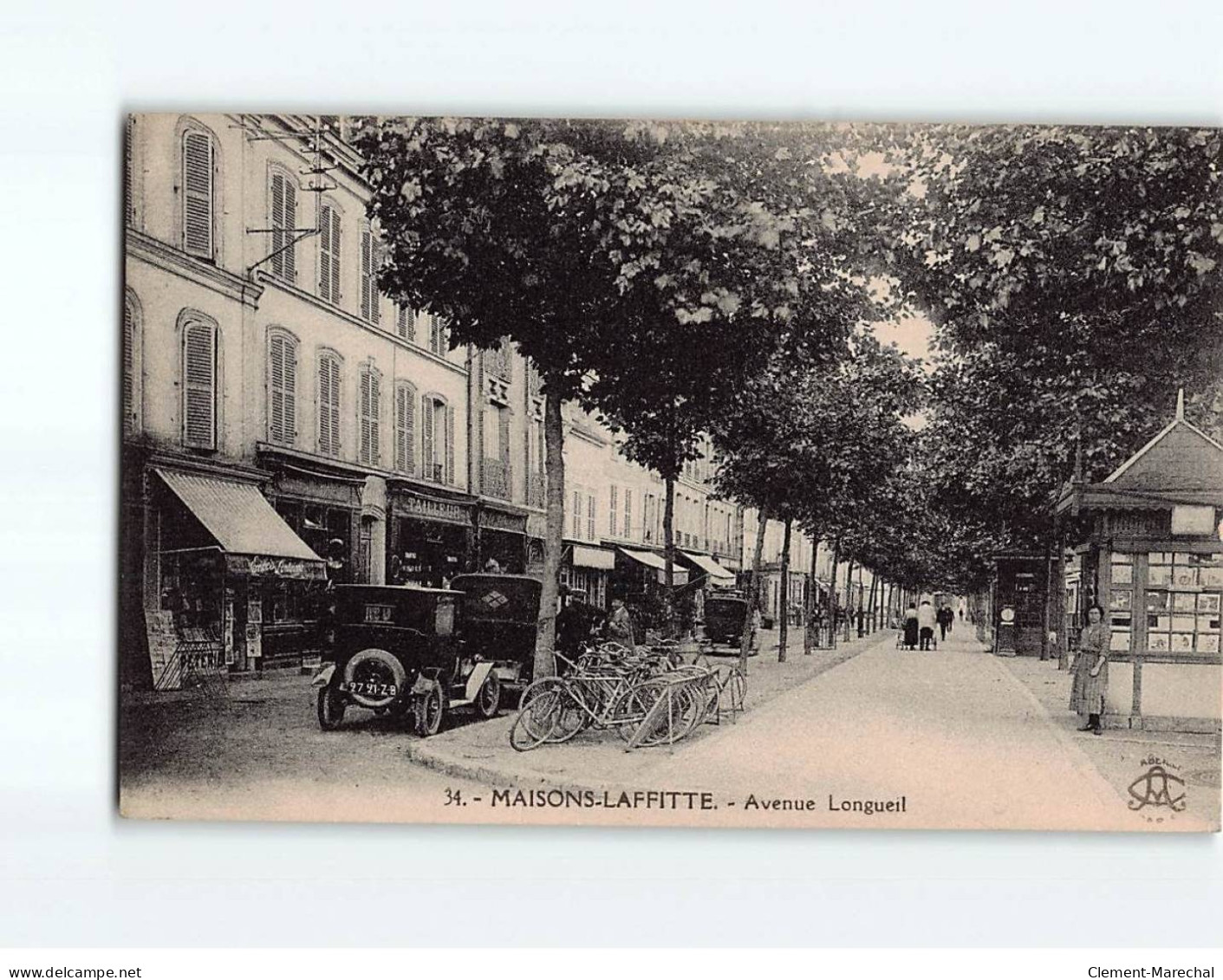 ACHERES : Hôtel Restaurant De La Gare, Les Jardins - état - Acheres