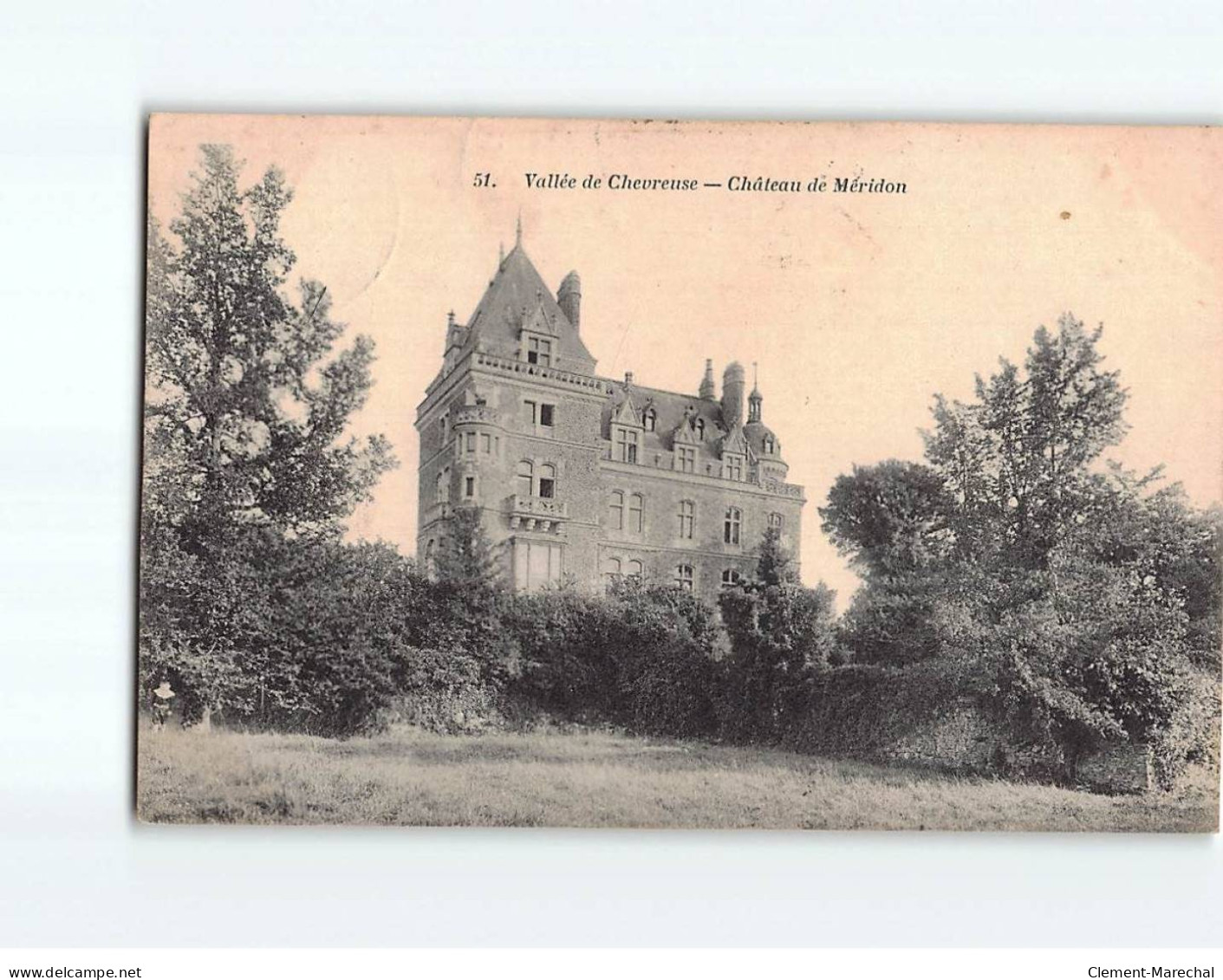 Château De Méridon - état ( Partiellement Décollée ) - Autres & Non Classés