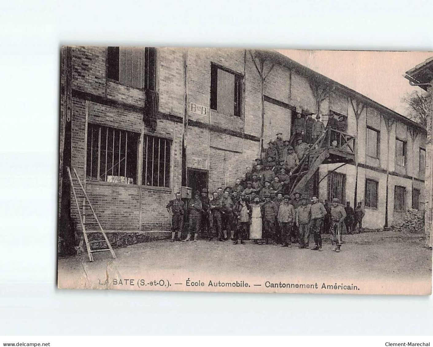 LA BATE : Ecole Automobile, Cantonnement Américain - état - Other & Unclassified