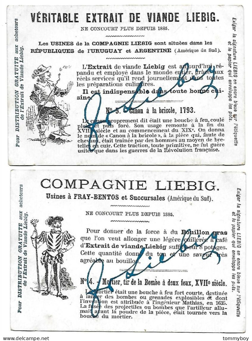 S 723, Liebig 6 Cards, Canons (ref B18) - Liebig