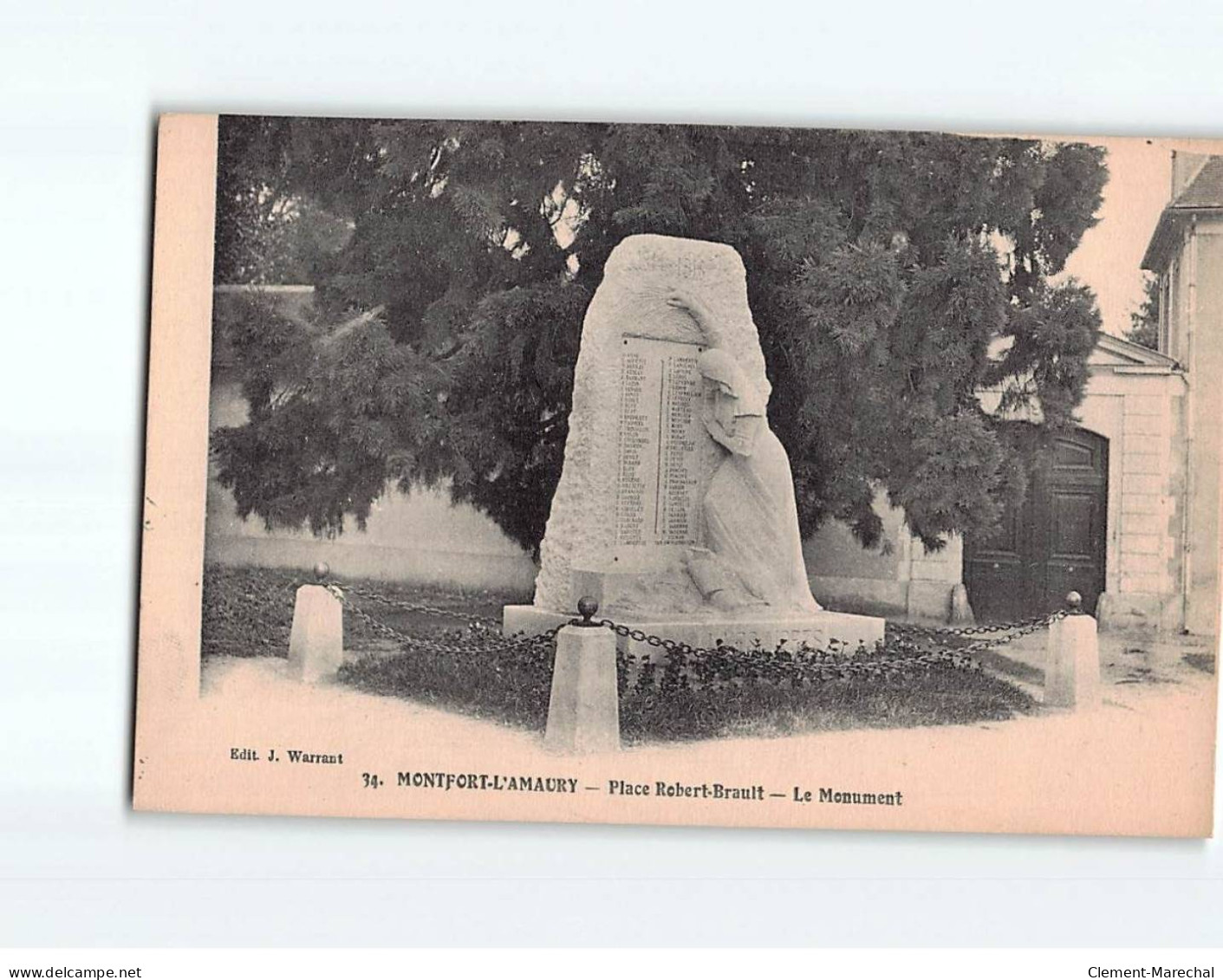 MONTFORT L'AMAURY : Place Robert-Brault, Le Monument - Très Bon état - Montfort L'Amaury