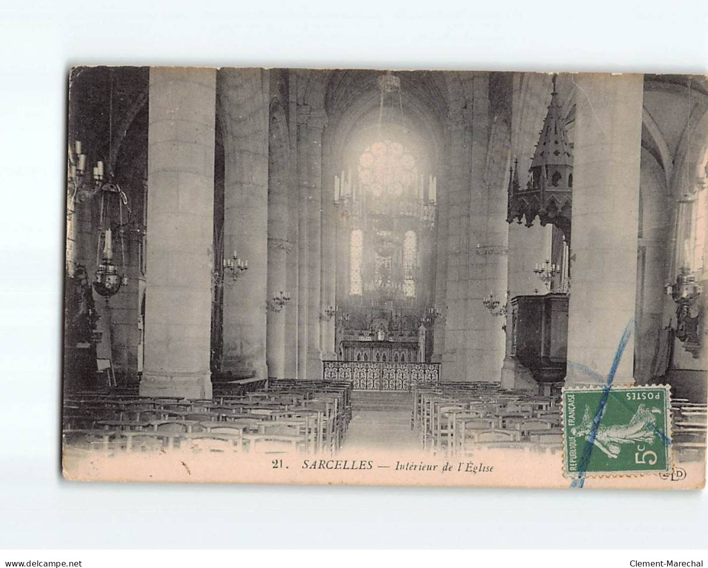 SARCELLES : Intérieur De L'Eglise - état - Sonstige & Ohne Zuordnung