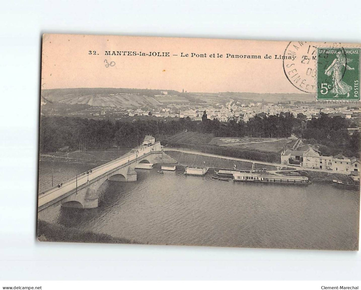 MANTES LA JOLIE : Le Pont Et Le Panorama De Limay - Très Bon état - Mantes La Jolie