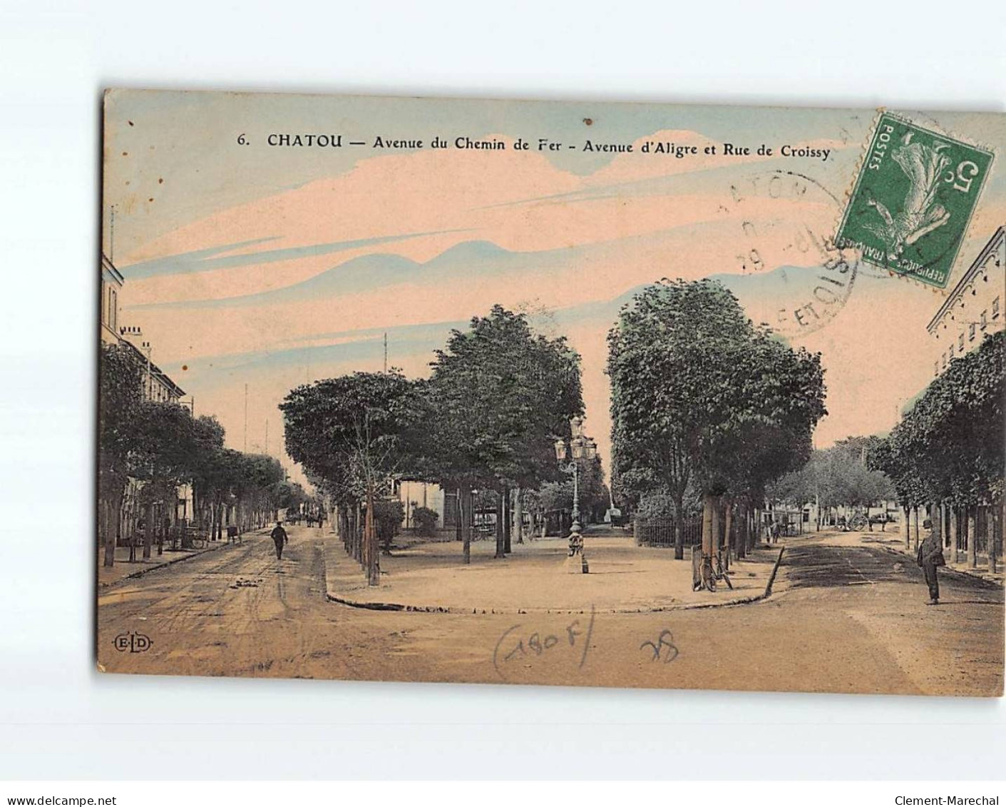 CHATOU : Avenue Du Chemin De Fer, Avenue D 'Aligre Et Rue De Croissy - état - Chatou