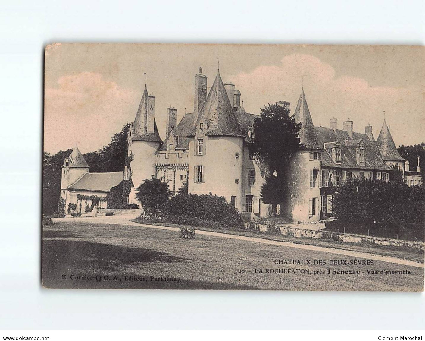 Château De LA ROCHEFATON, Vue D'ensemble, Près Thénezay - état - Sonstige & Ohne Zuordnung