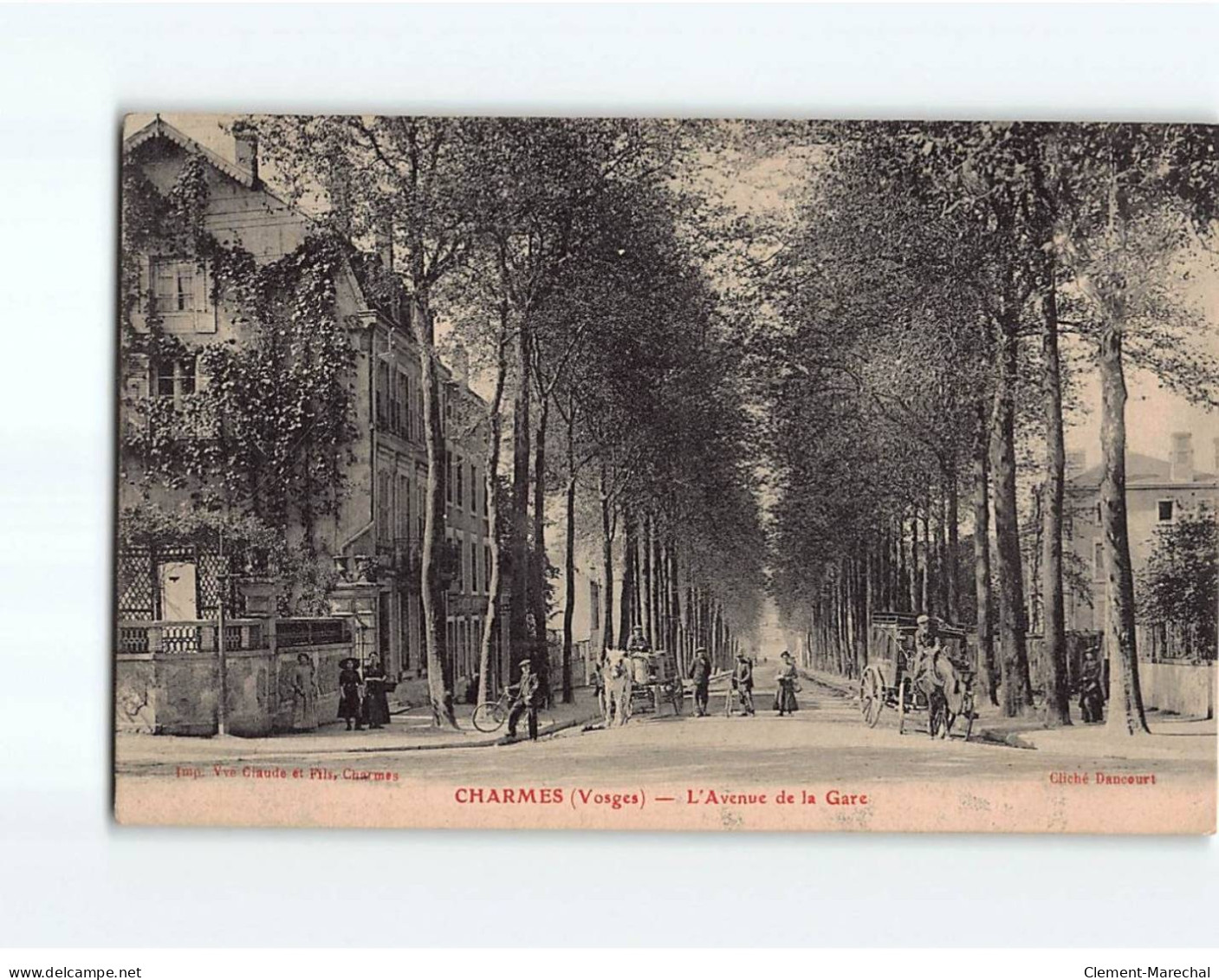 CHARMES : L'Avenue De La Gare - état - Charmes