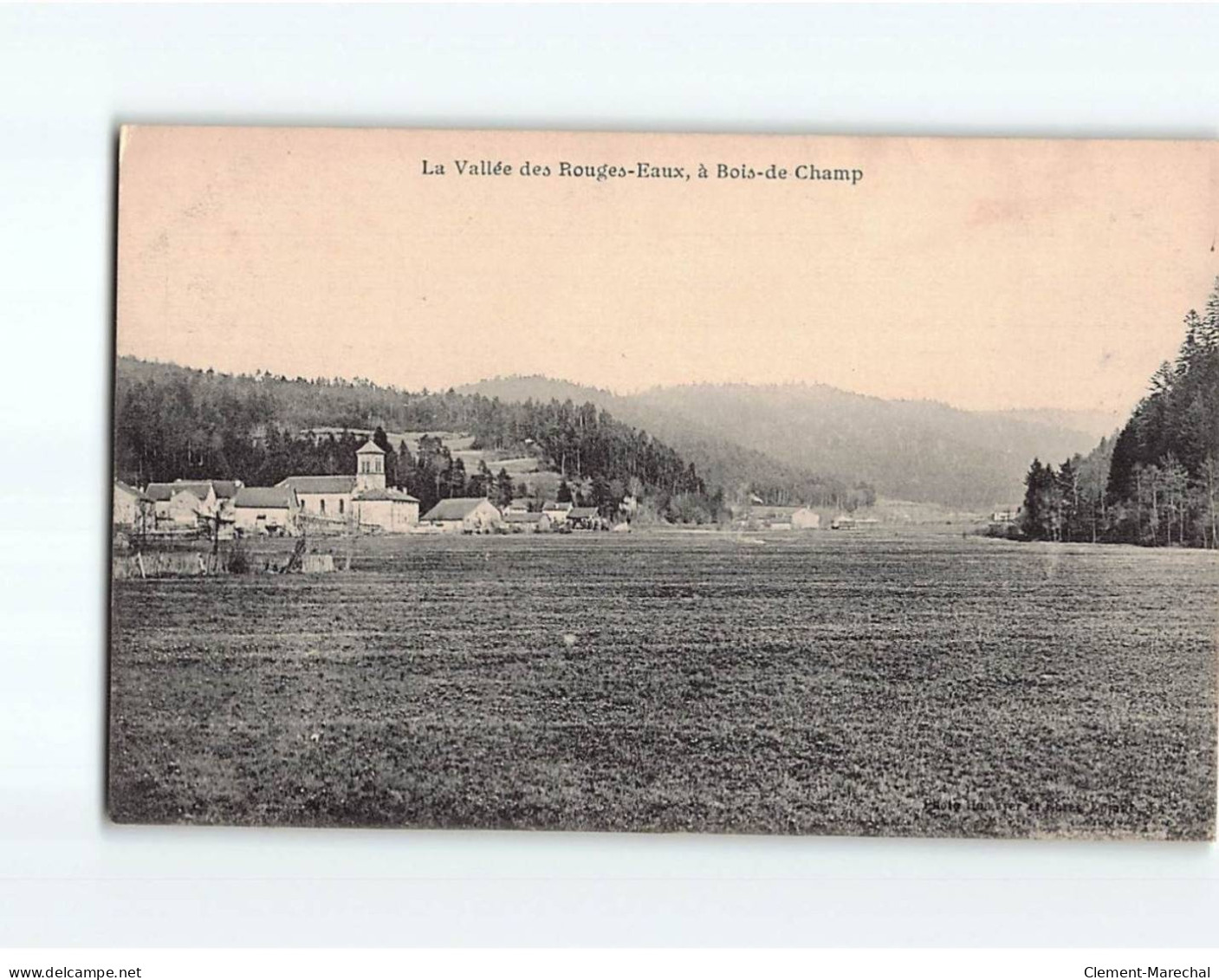 La Vallée Des Rouges-Eaux, à BOIS DE CHAMP - état - Autres & Non Classés