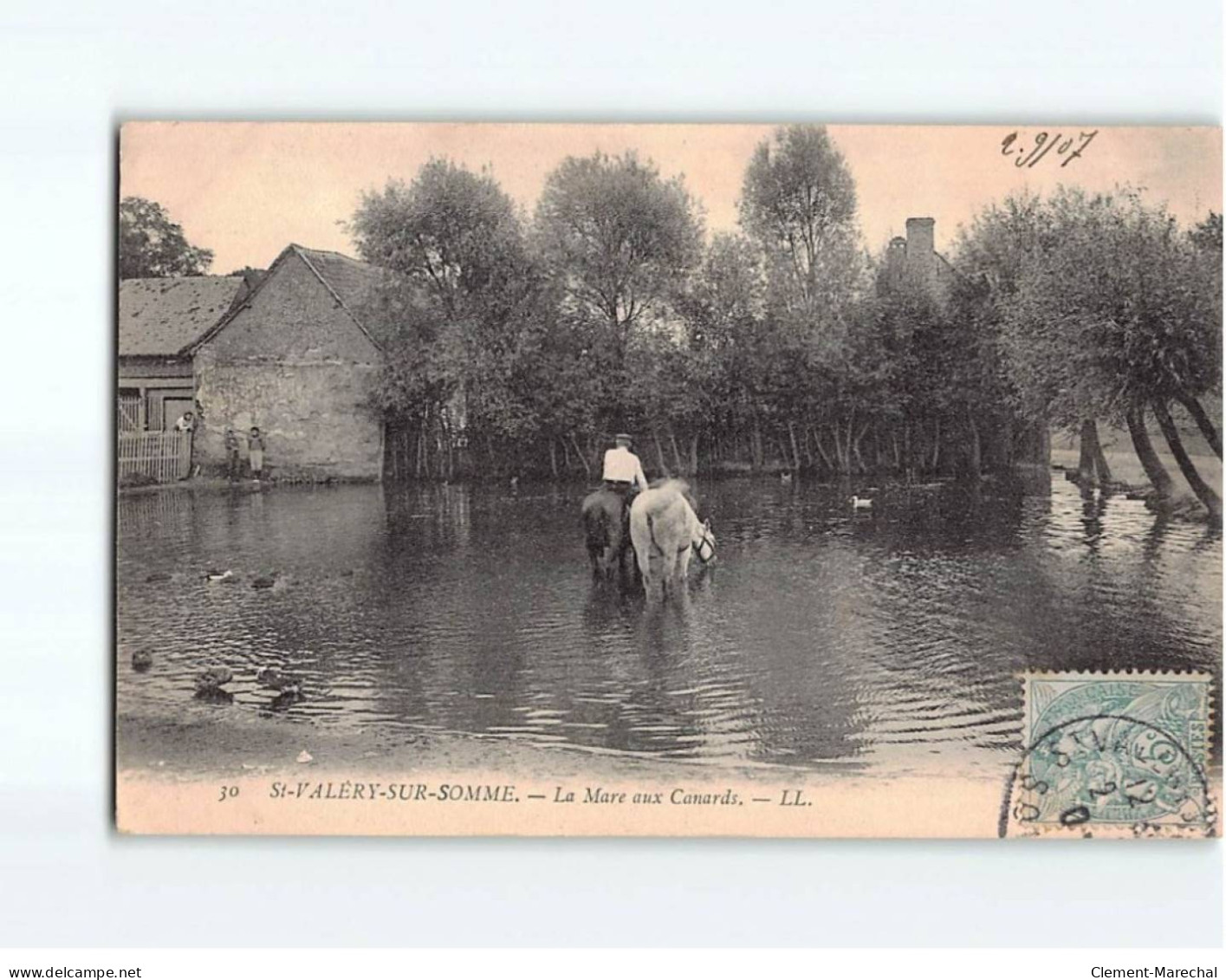 SAINT VALERY SUR SOMME : La Mare Aux Canards - état - Saint Valery Sur Somme