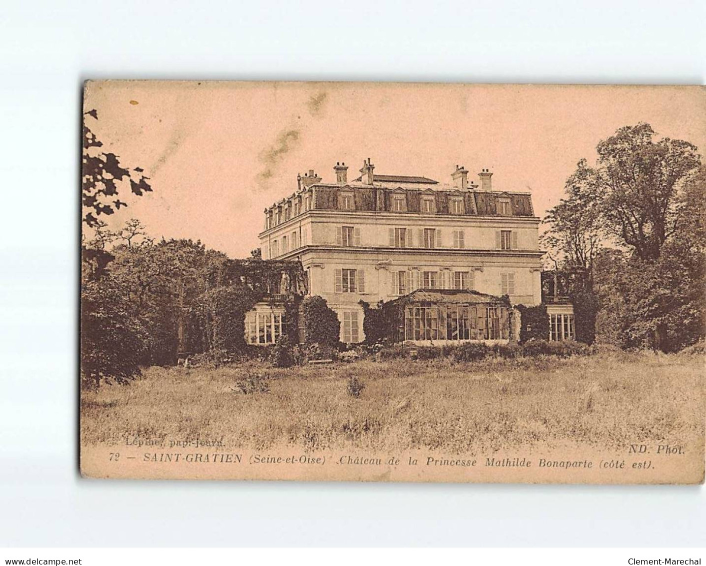 SAINT GRATIEN : Château De La Princesse Mathilde Bonaparte - état - Autres & Non Classés