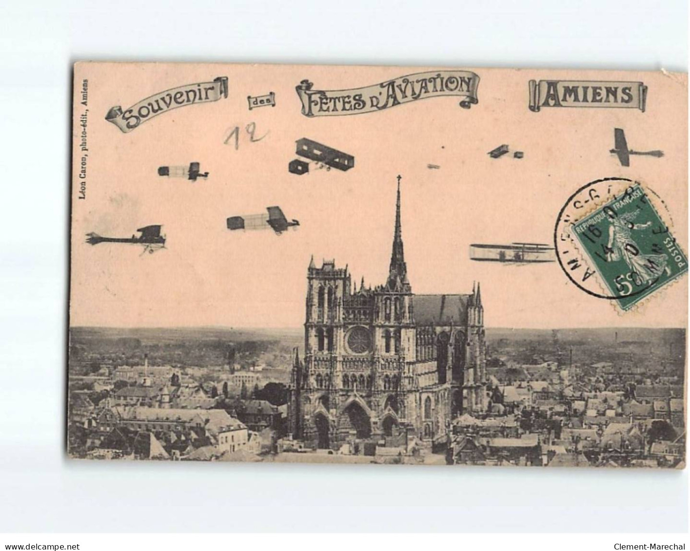 Souvenir Des Fêtes D'Aviation D'AMIENS - état - Amiens