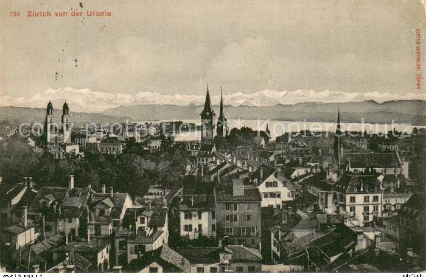 13756729 Zuerich ZH Blick Von Der Urania Zuerich ZH - Sonstige & Ohne Zuordnung