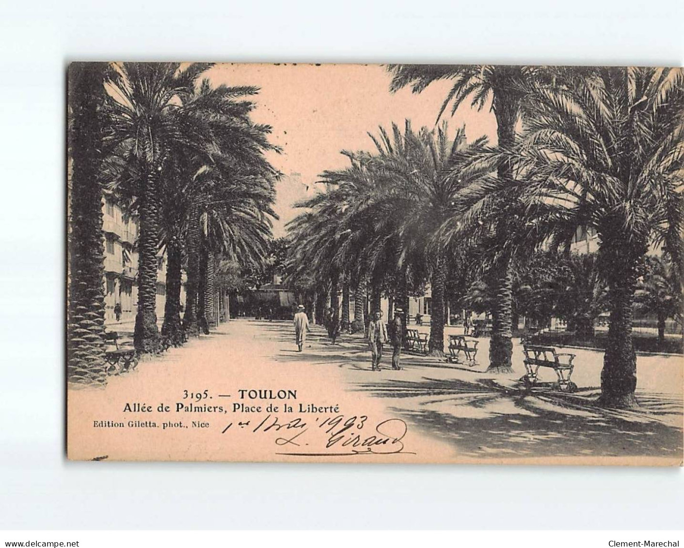 TOULON : Allée De Palmiers, Place De La Liberté - état - Toulon