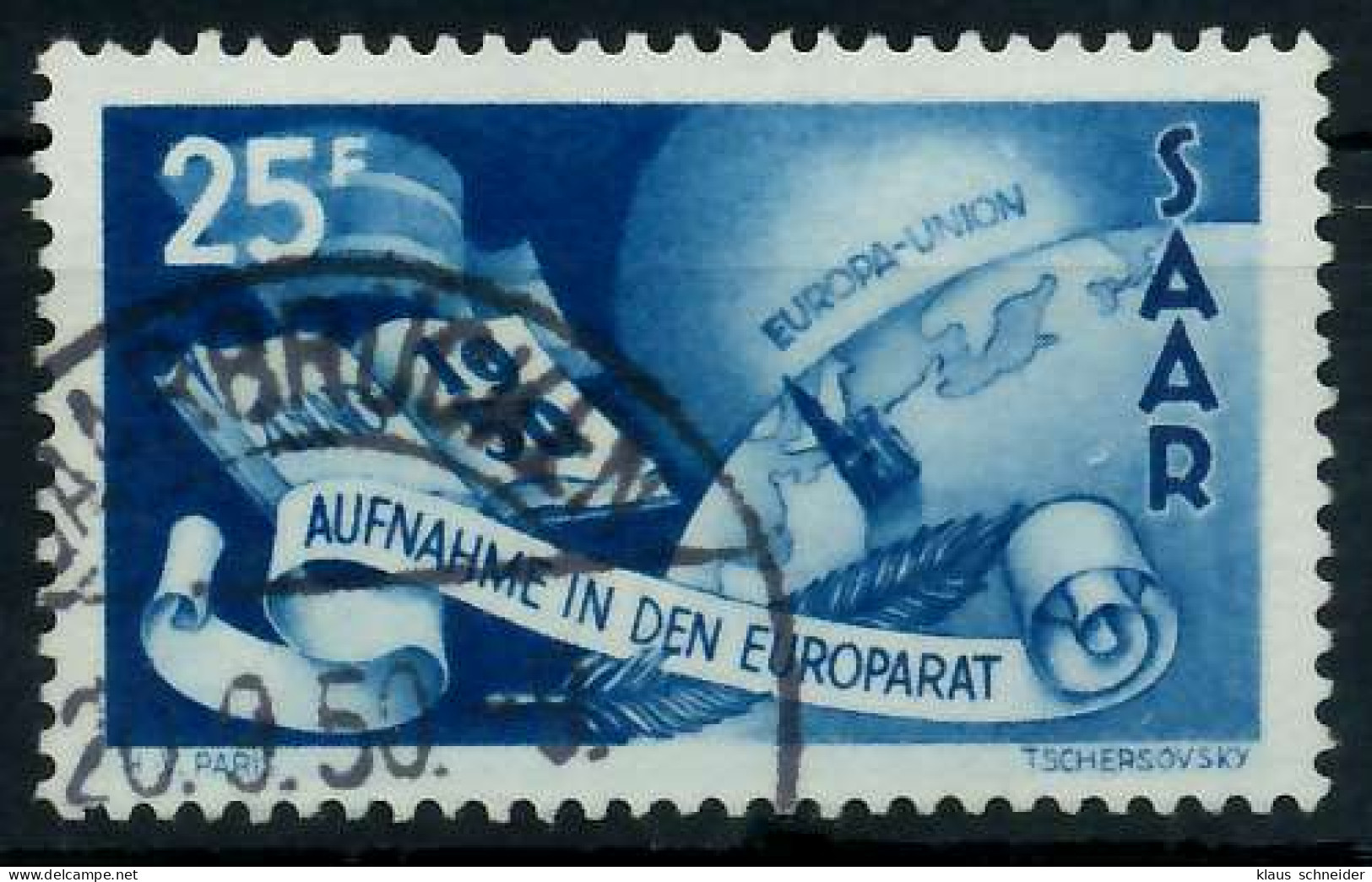 SAARLAND 1950 Nr 297 Gestempelt X79E08A - Used Stamps