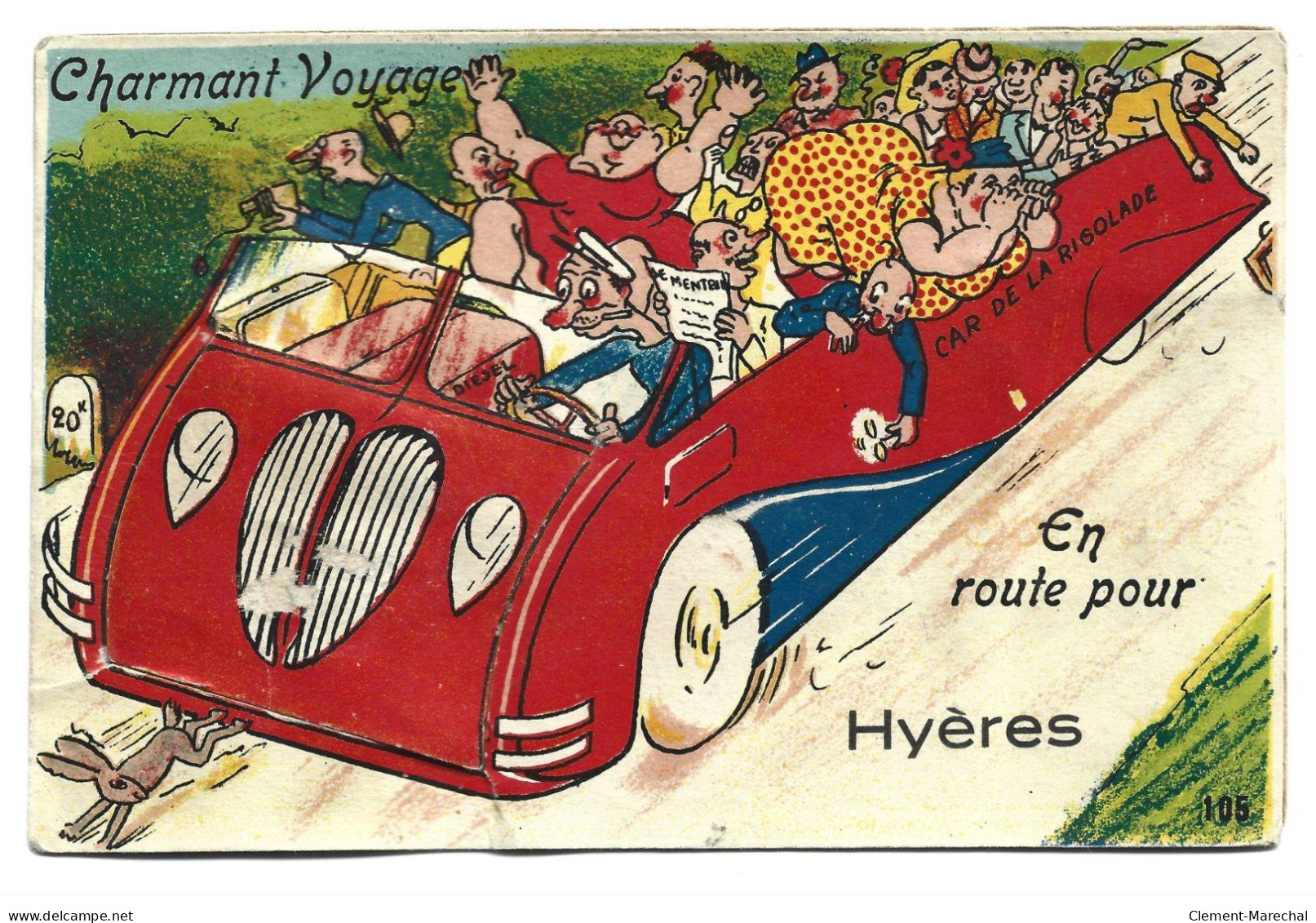HYERES : Carte Souvenir, Système Dépliant - état - Hyeres