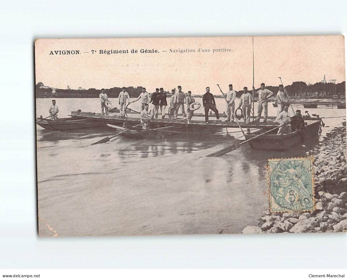 AVIGNON : 7e Régiment De Génie, Navigation D'une Portière - état - Avignon