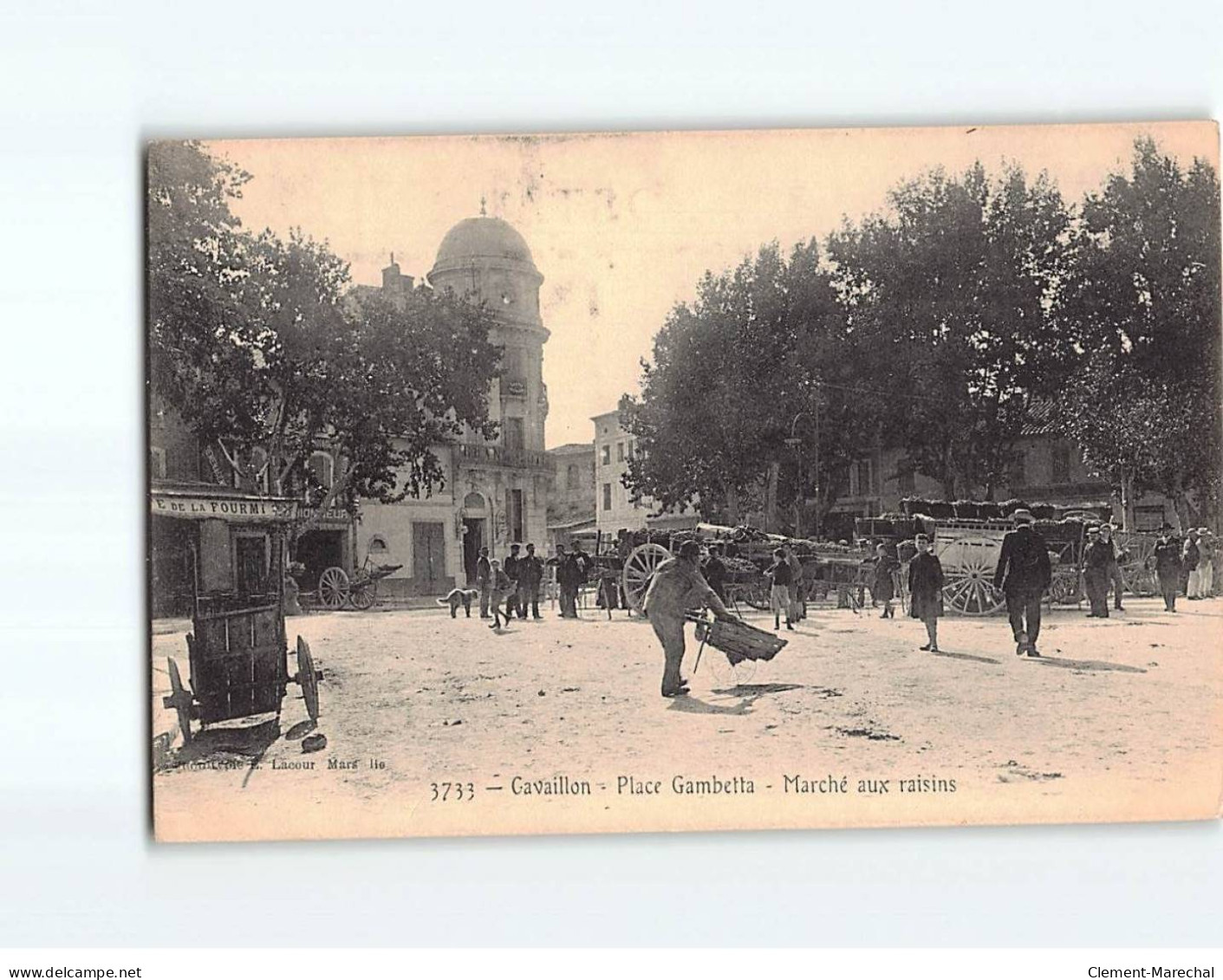 CAVAILLON : Place Gambetta, Marché Aux Raisins - Très Bon état - Cavaillon