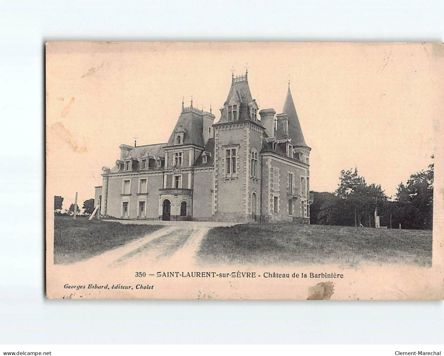 SAINT LAURENT SUR SEVRE : Château De La Barbinière - état - Other & Unclassified