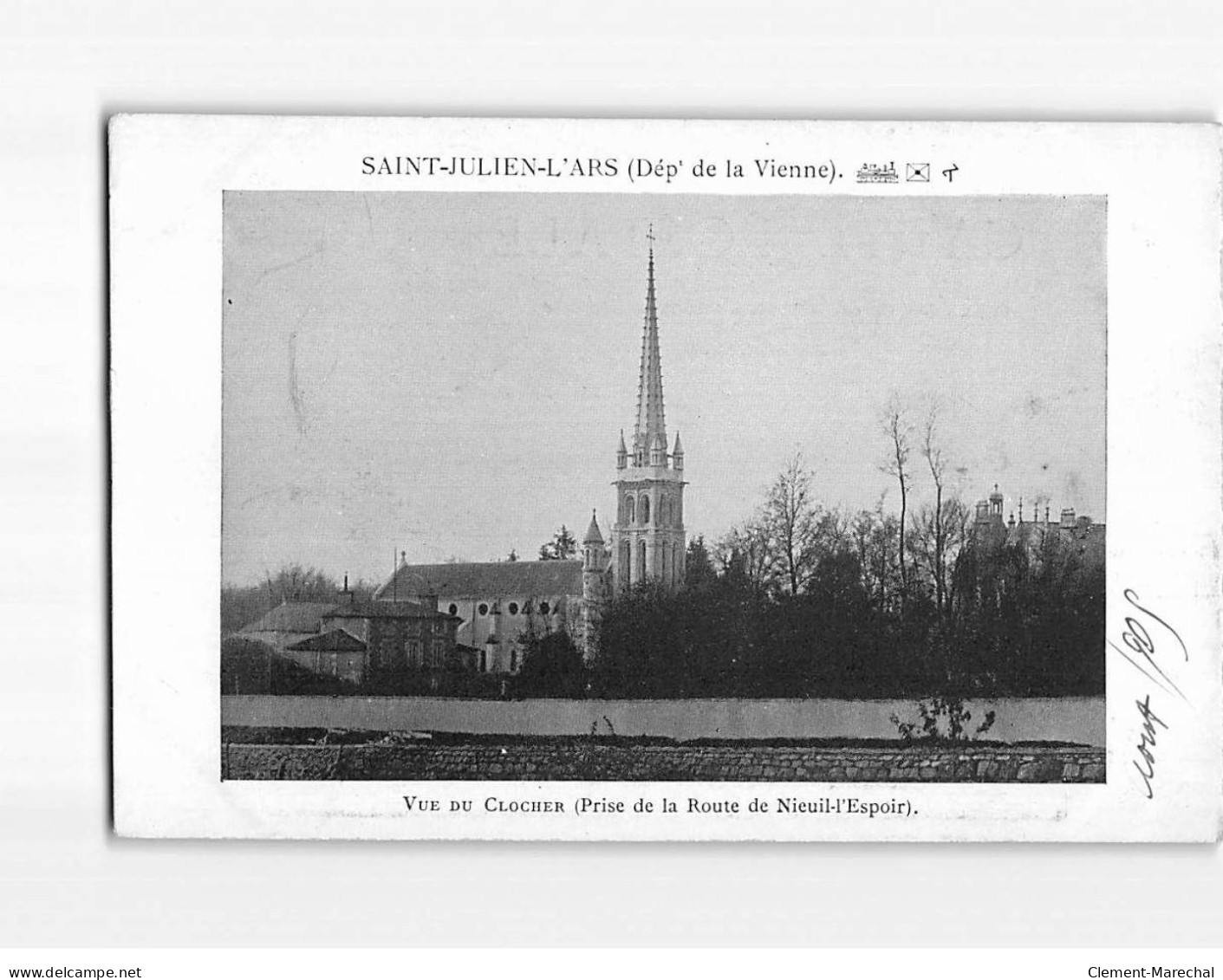 SAINT JULIEN L'ARS : Vue Du Clocher - état - Saint Julien L'Ars