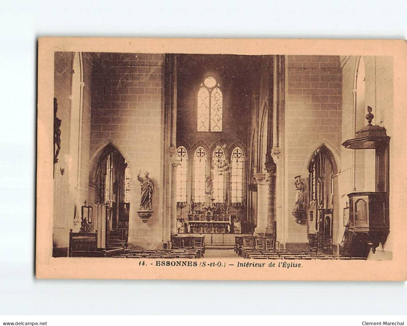 ESSONNES : Intérieur De L'Eglise - Très Bon état - Essonnes