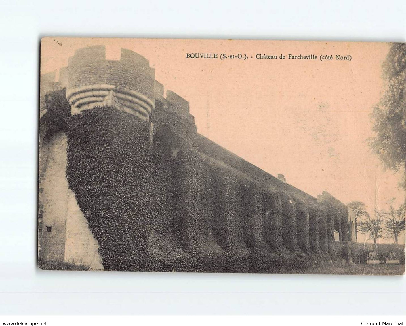 BOUVILLE : Château De Farcheville - état - Altri & Non Classificati