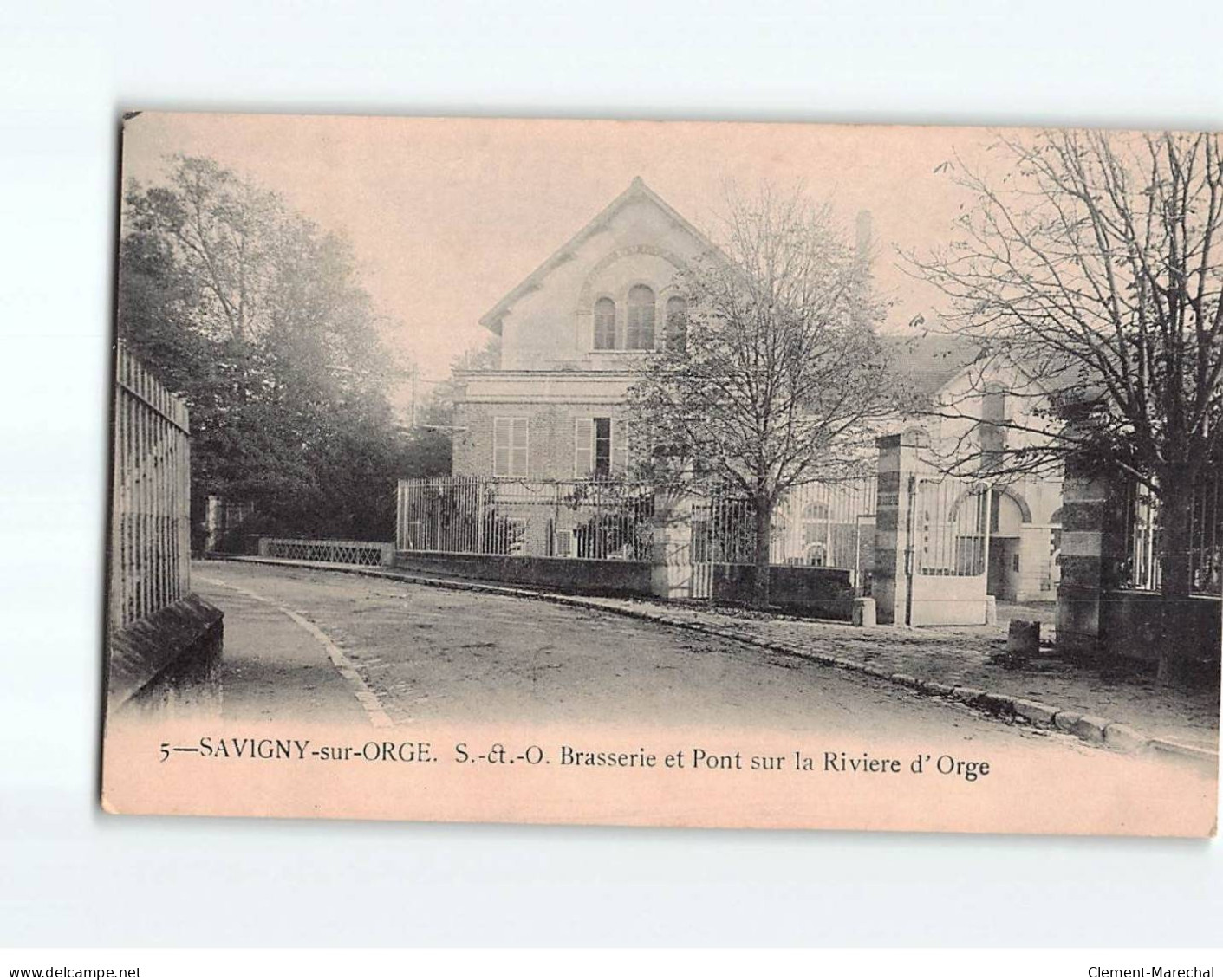 SAVIGNY SUR ORGE : Brasserie Et Pont Sur La Rivière D'Orge - Très Bon état - Savigny Sur Orge