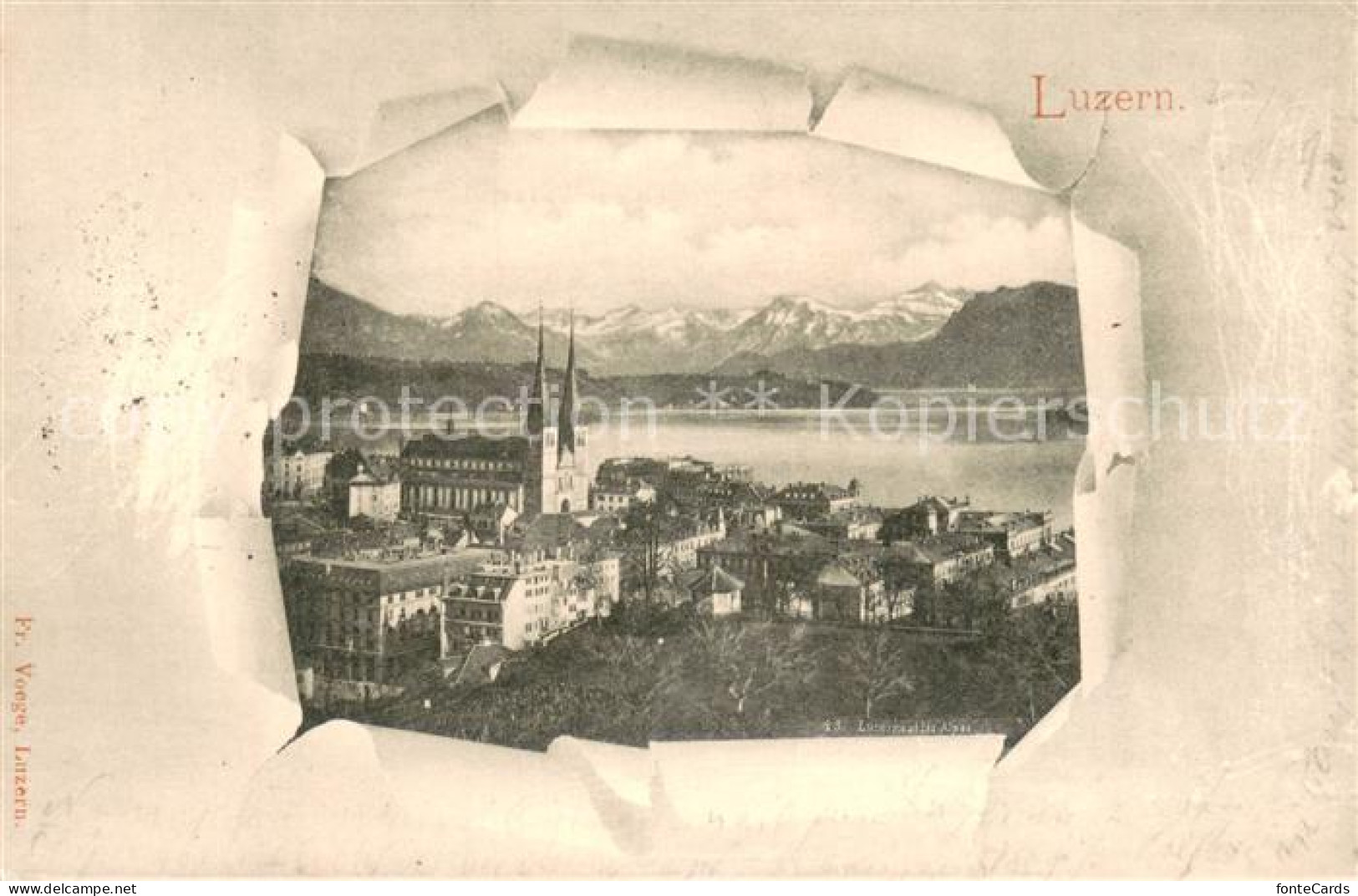 13756617 Luzern Vierwaldstaettersee Panorama Mit Hofkirche Luzern Vierwaldstaett - Other & Unclassified