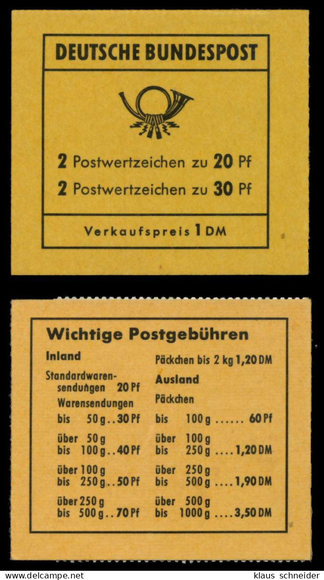 BRD MARKENHEFTCHEN Nr MH 14g Postfrisch S5A7B2E - Sonstige & Ohne Zuordnung