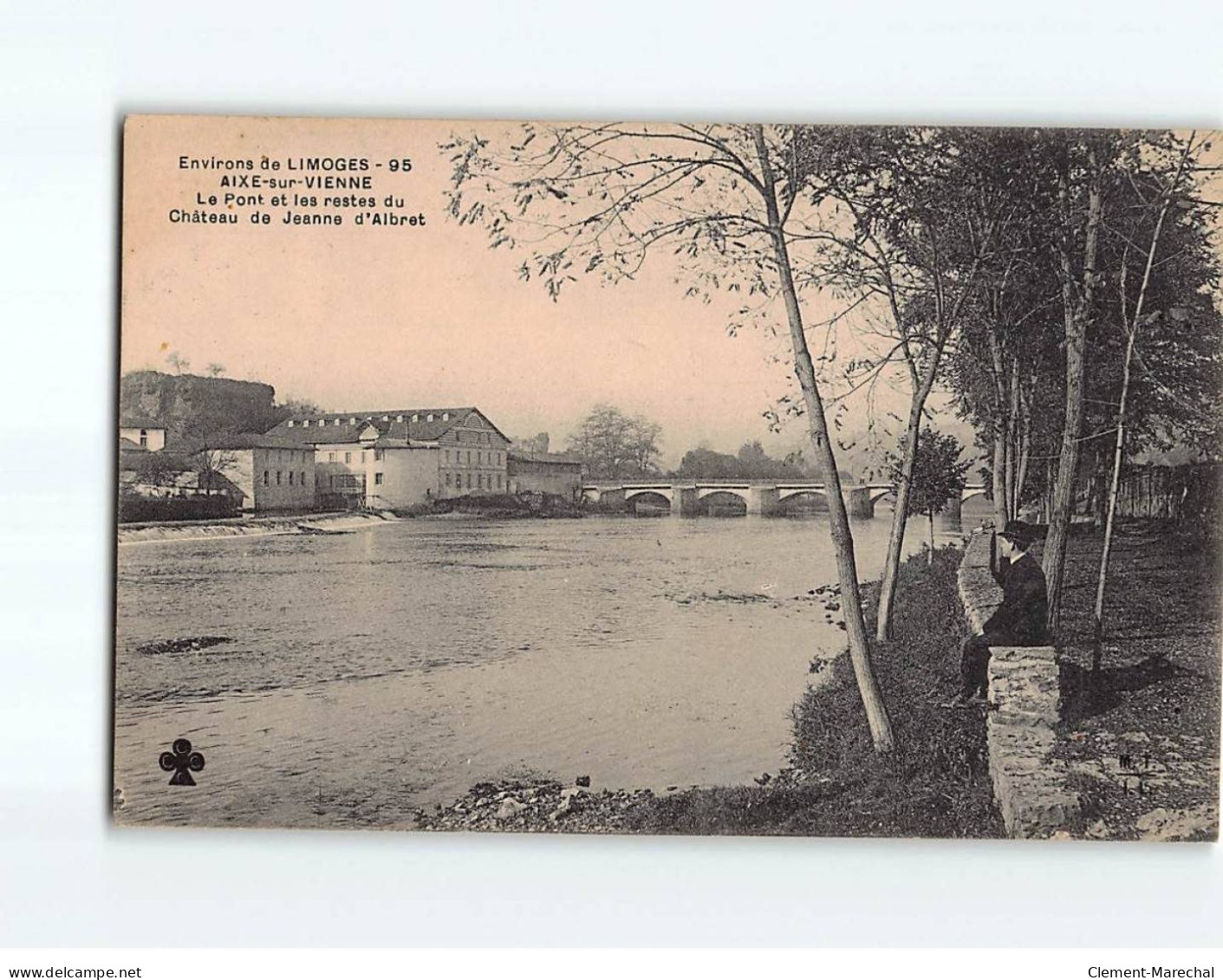 AIXE SUR VIENNE : Le Pont Et Les Restes Du Château De Jeanne D'Albret - Très Bon état - Aixe Sur Vienne