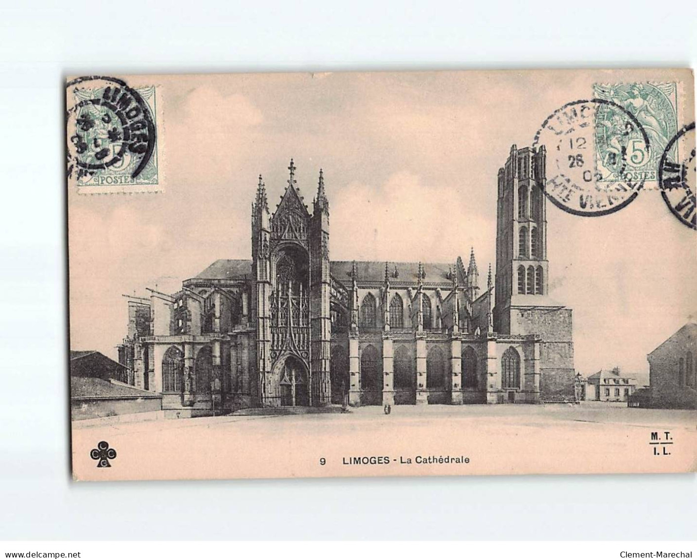 LIMOGES : La Cathédrale - état - Limoges