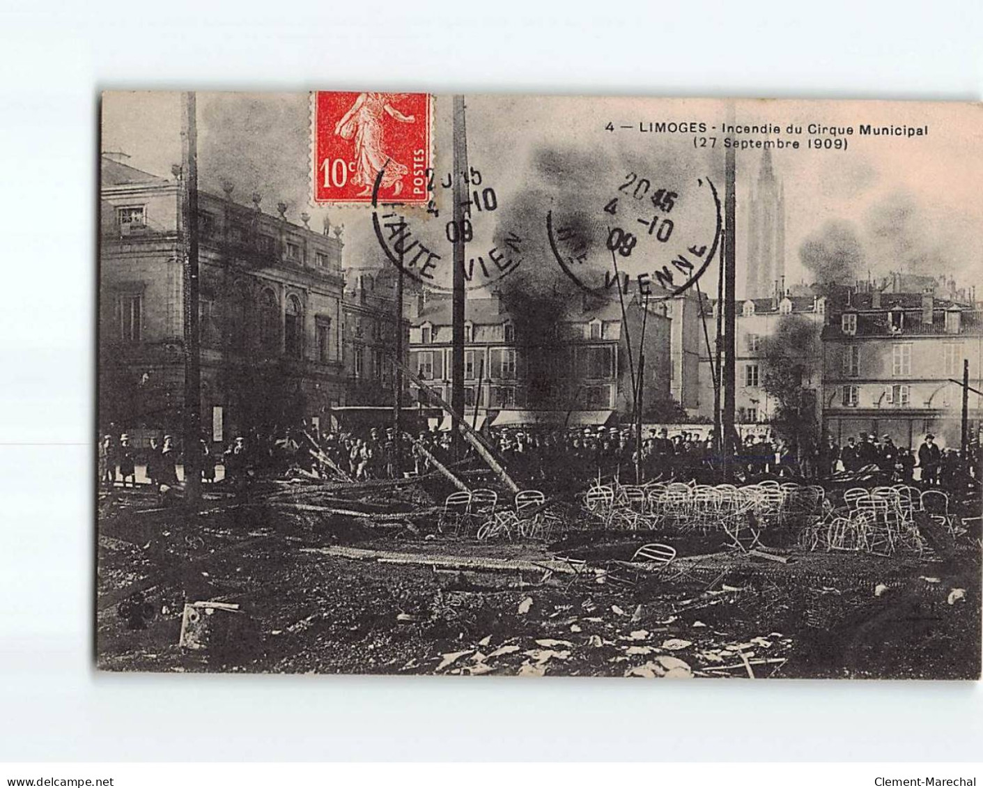 LIMOGES : Incendie Du Cirque Municipal, 27 Septembre 1909 - état - Limoges