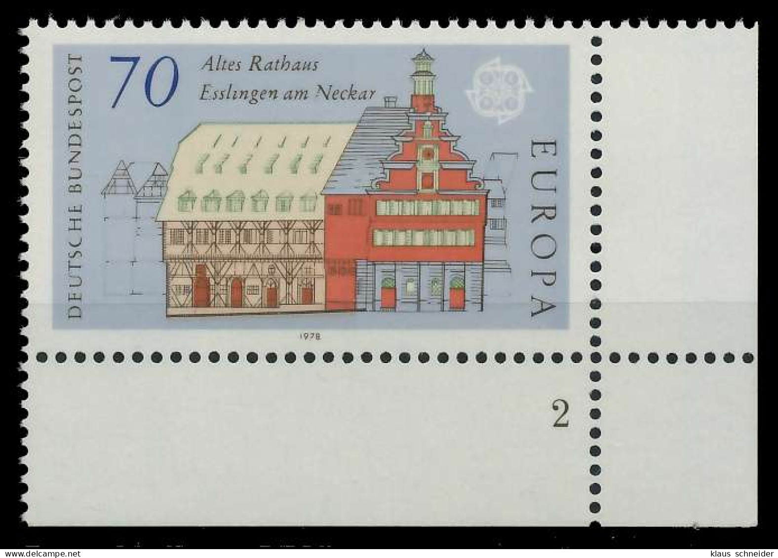 BRD BUND 1978 Nr 971 Postfrisch FORMNUMMER 2 S5F4DFE - Unused Stamps