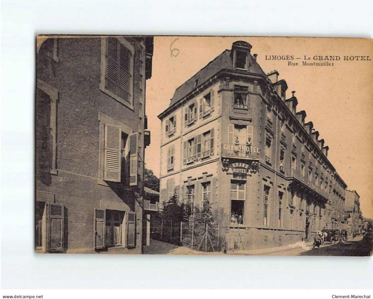 LIMOGES : Le Grand Hôtel, Rue Montmailler - état - Limoges