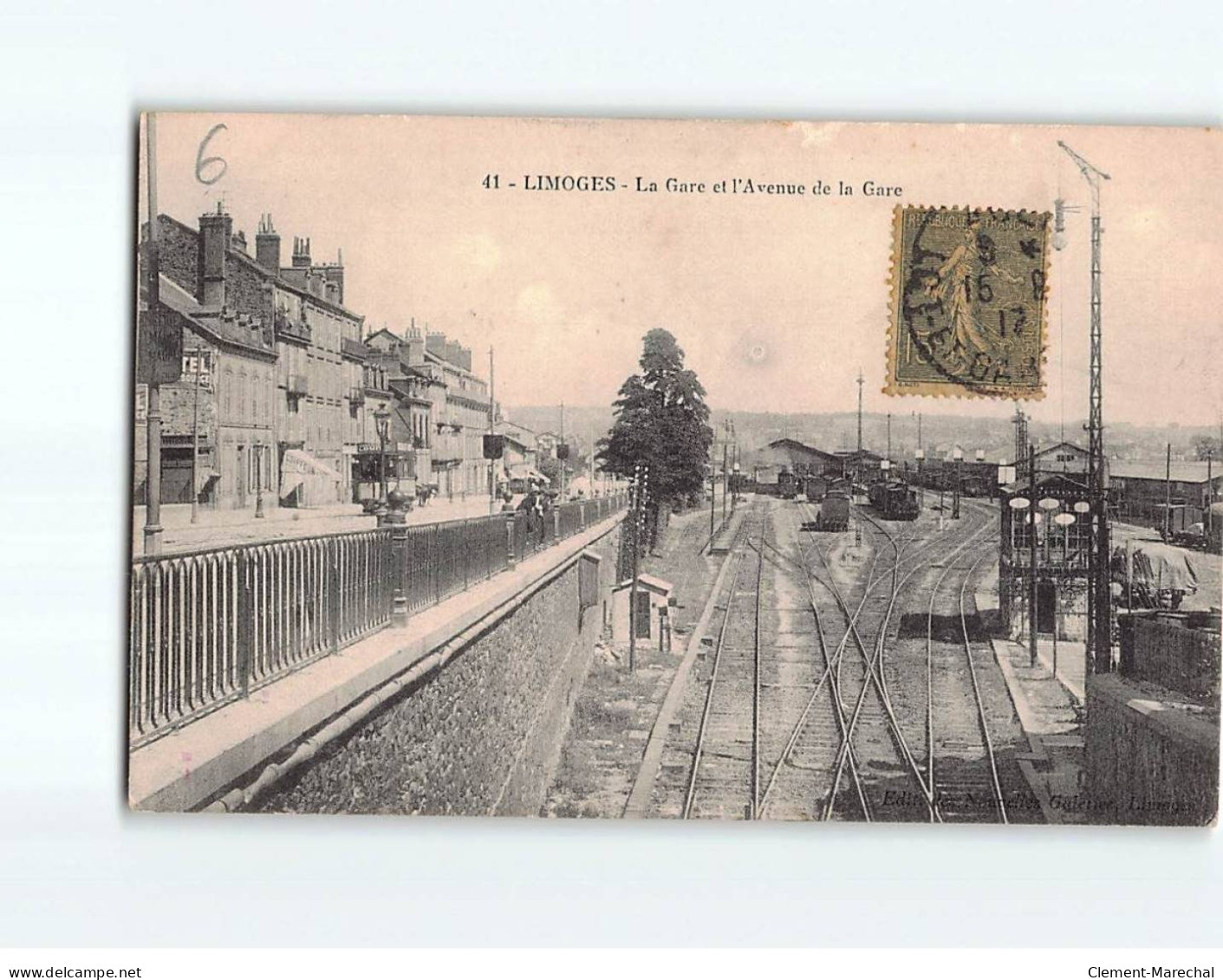 LIMOGES : La Gare Et L'Avenue De La Gare - état - Limoges