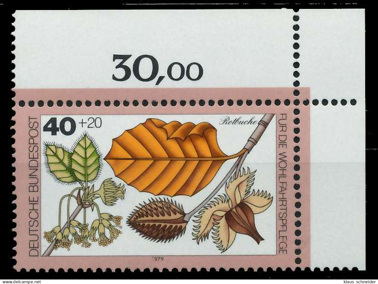 BRD 1979 Nr 1024 Postfrisch ECKE-ORE X8079CE - Unused Stamps